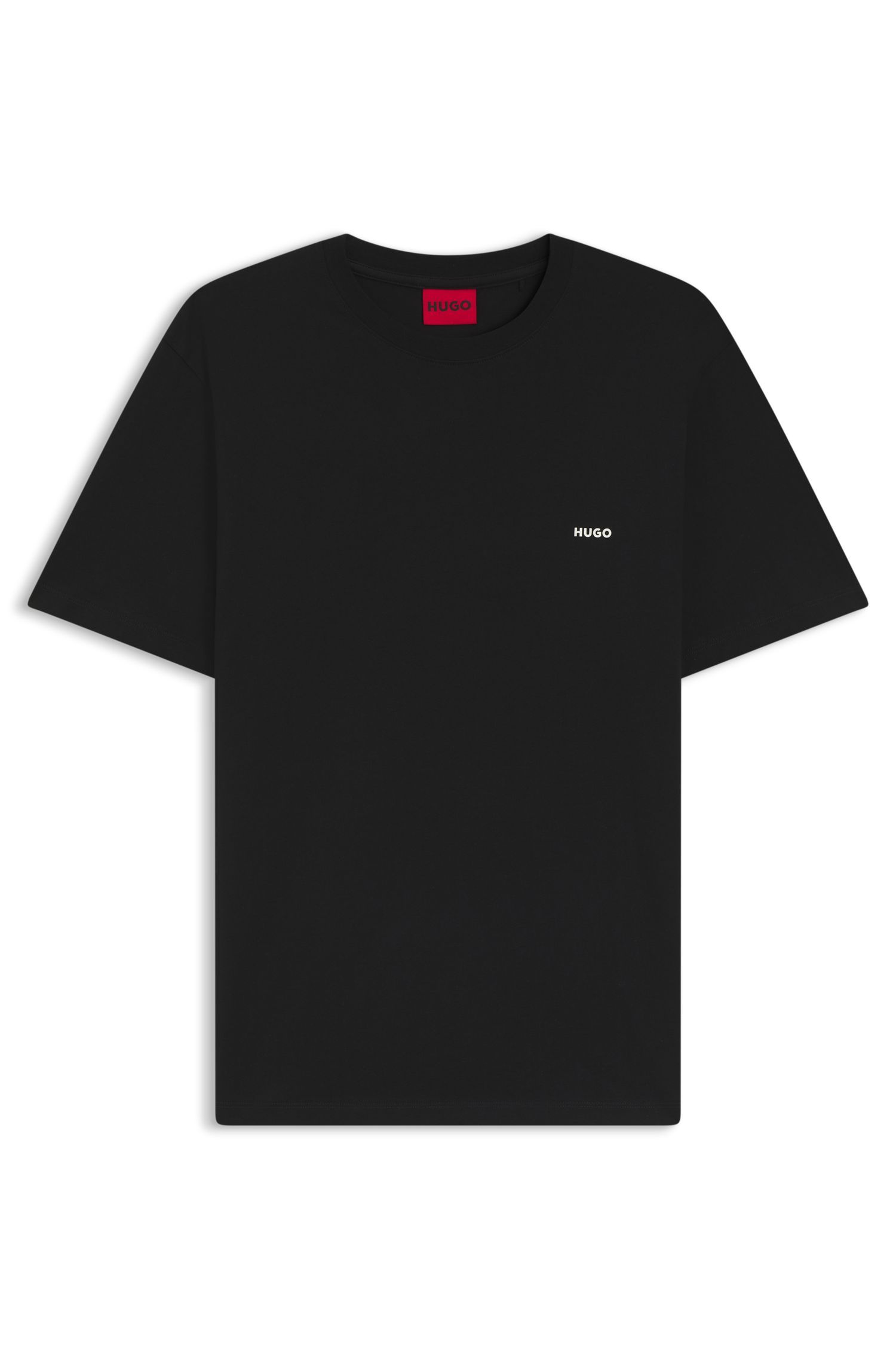 HUGO - Áo thun cotton jersey với hình in ở phía sau.