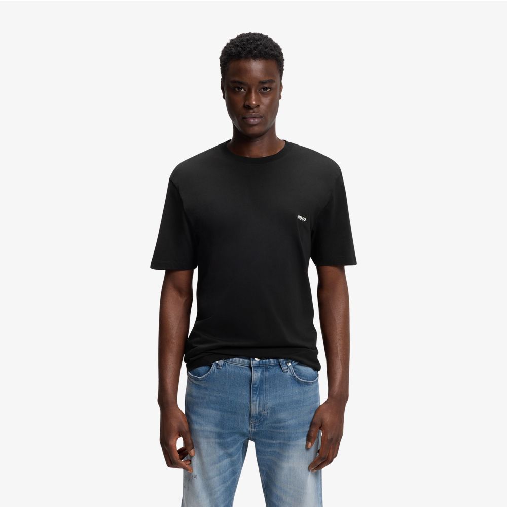 HUGO - Áo thun cotton jersey với hình in ở phía sau.