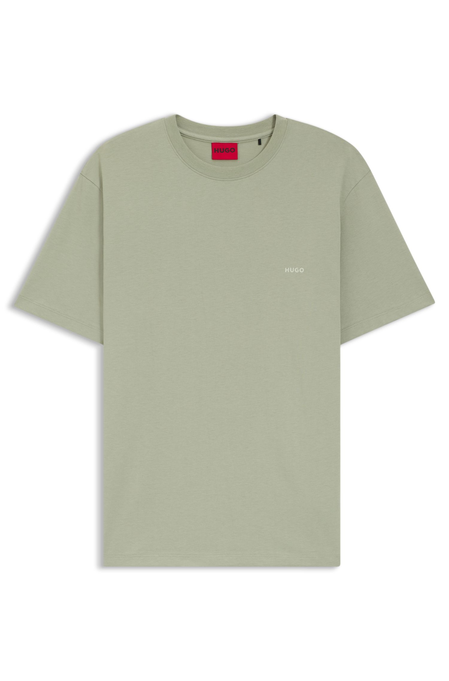 HUGO - Áo thun cotton jersey với hình in ở phía sau.