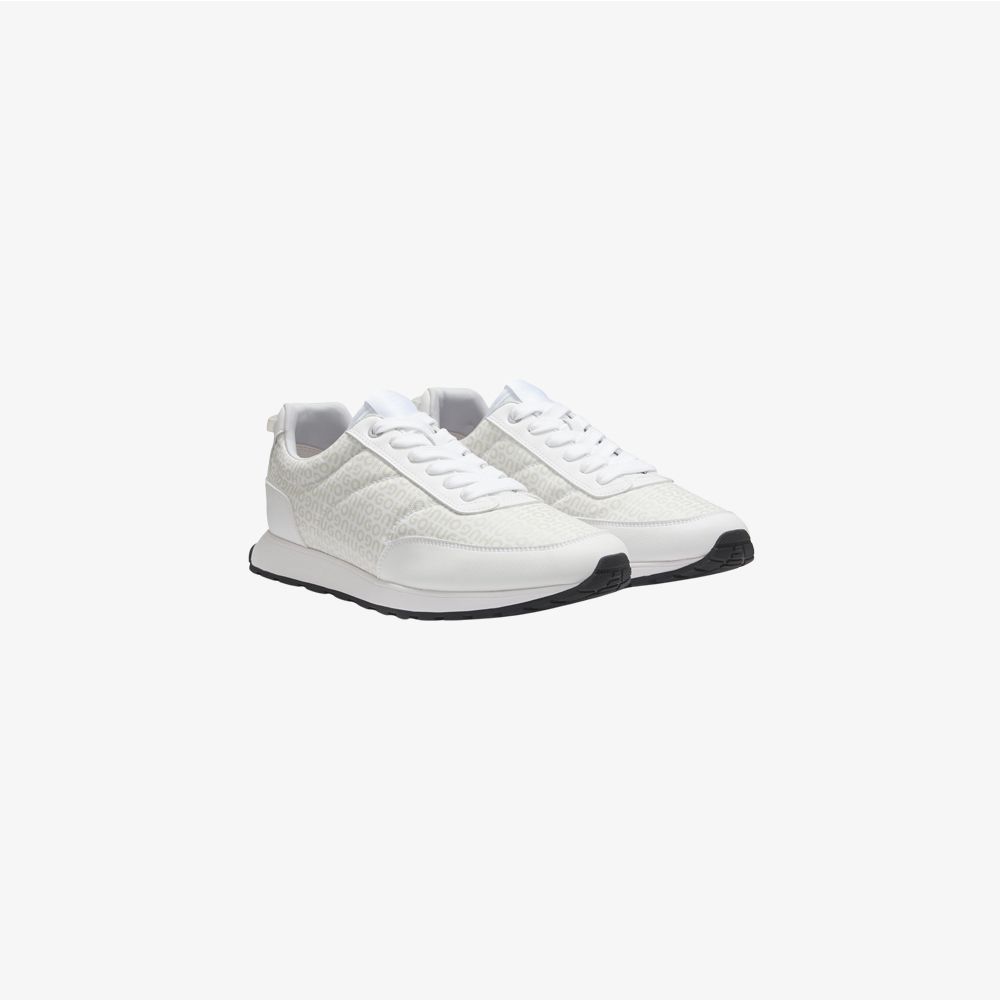 HUGO - Giày trainers cổ thấp họa tiết Monogram.