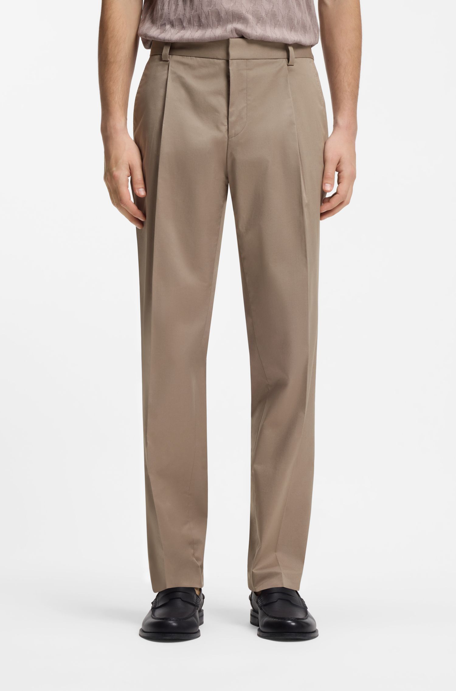 Quần slim fit cotton co giãn mềm mại