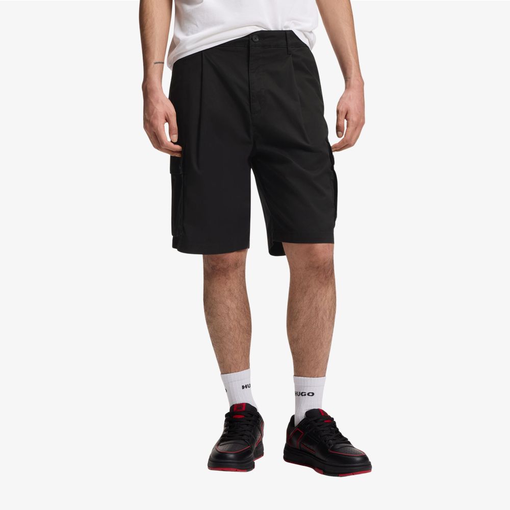 HUGO x RB Quần short cotton co giãn