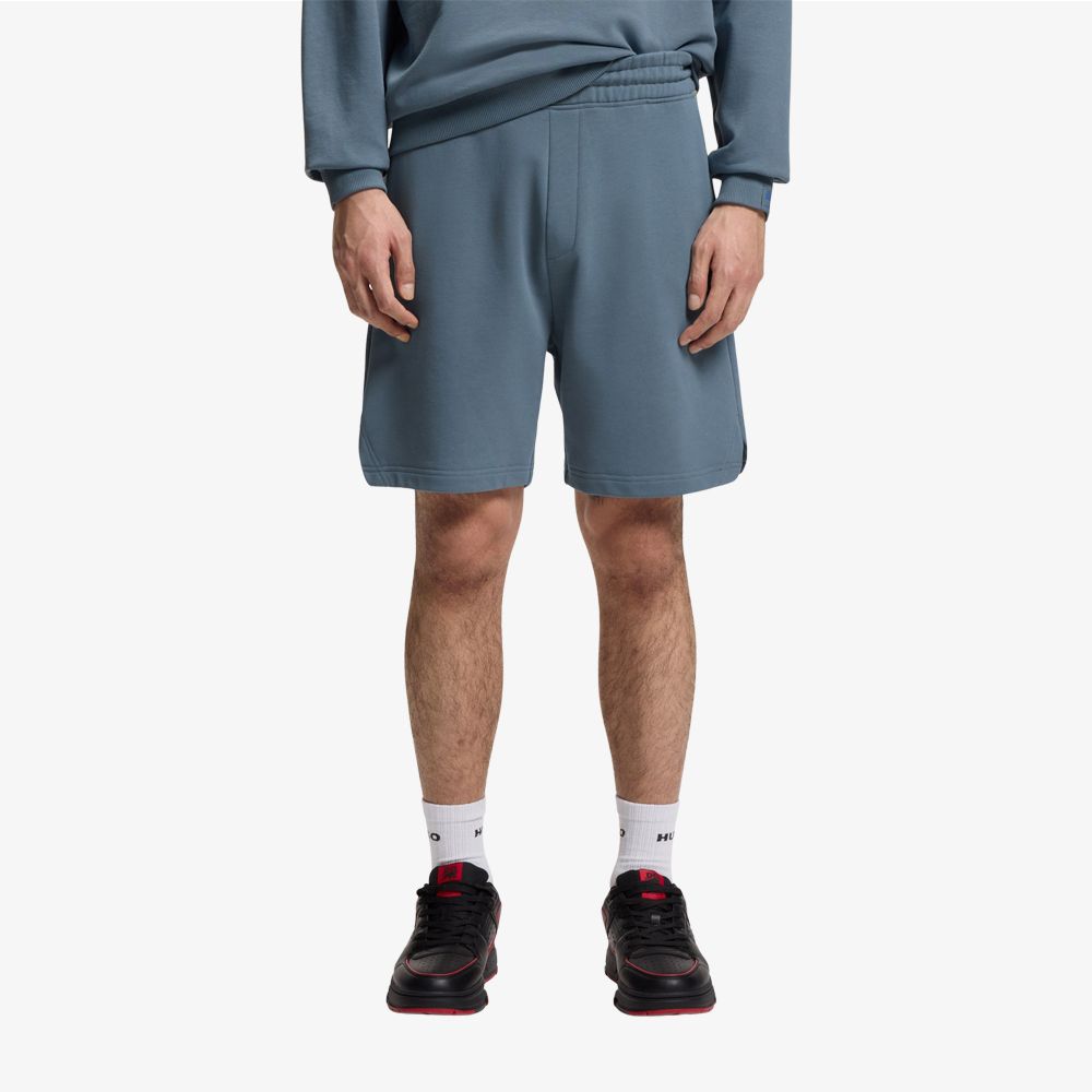 HUGO - Quần short cotton terry Hugo x RB với họa tiết bò tót