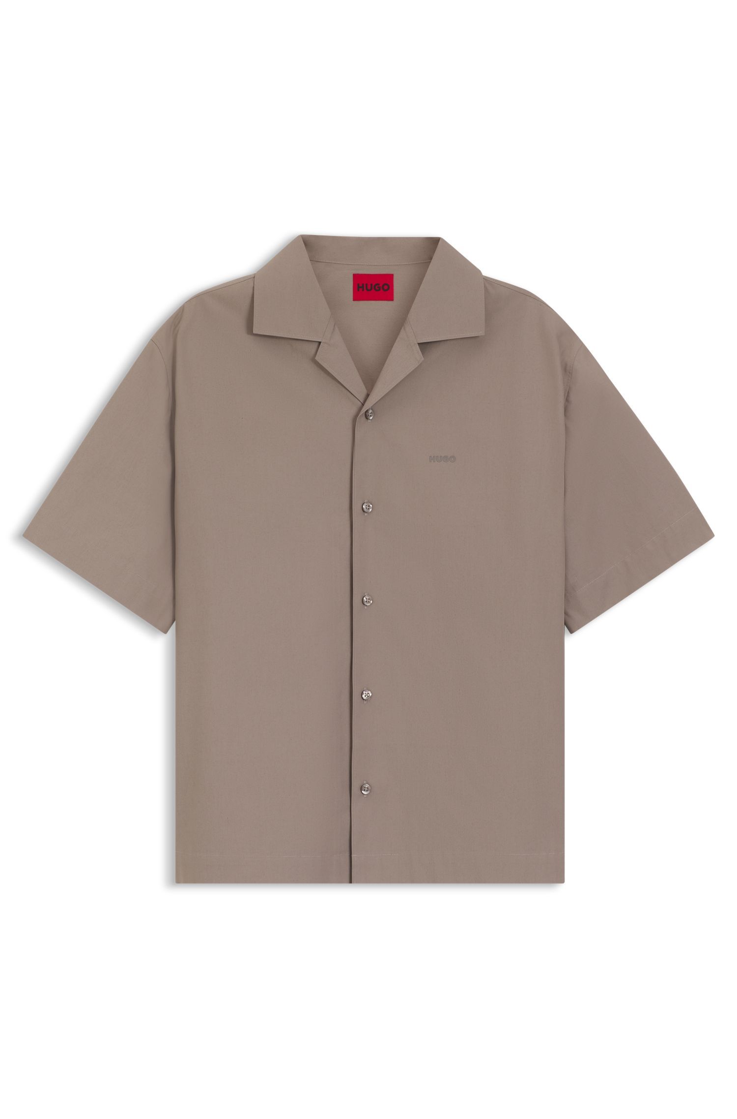 HUGO - Áo sơ mi oversize chất liệu cotton mềm mại
