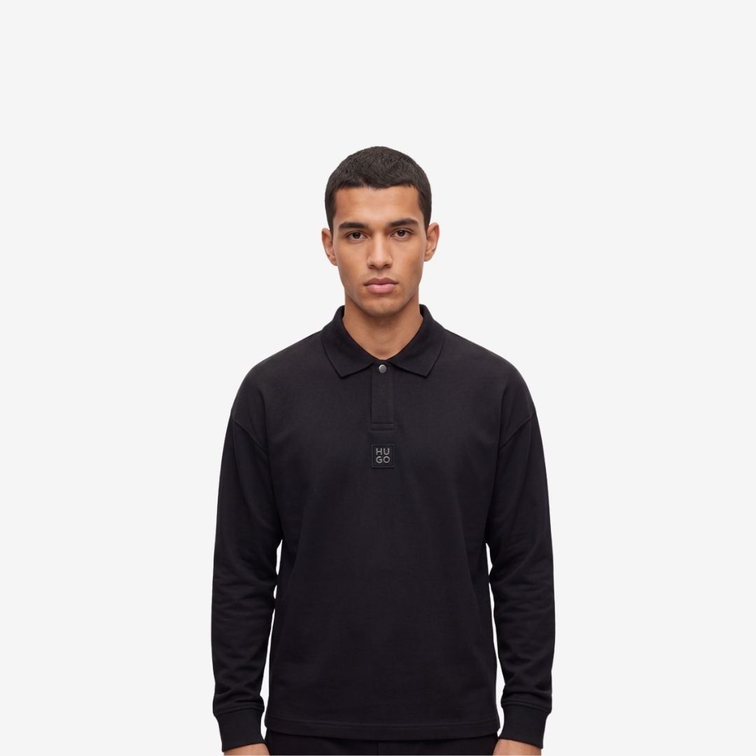 Áo sweatshirt cotton pha HUGO Dabins
