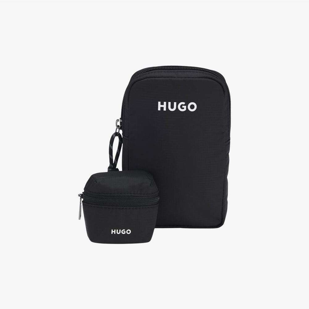HUGO - Giá đỡ điện thoại có logo kèm túi nhỏ.