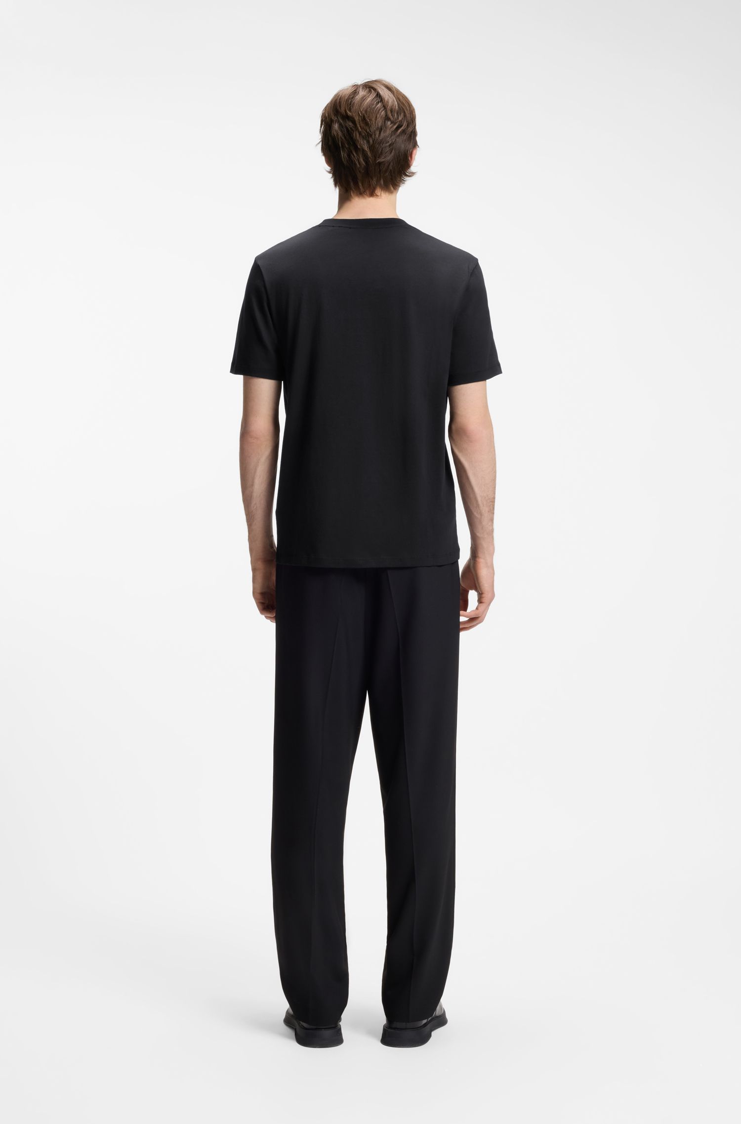 HUGO - Áo thun cotton jersey với hình ảnh động vật.