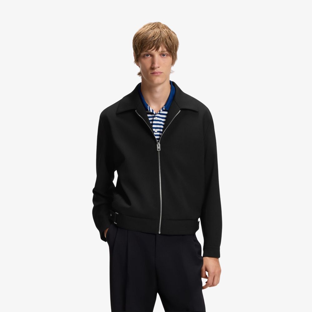 HUGO - Áo khoác canvas co giãn modern fit