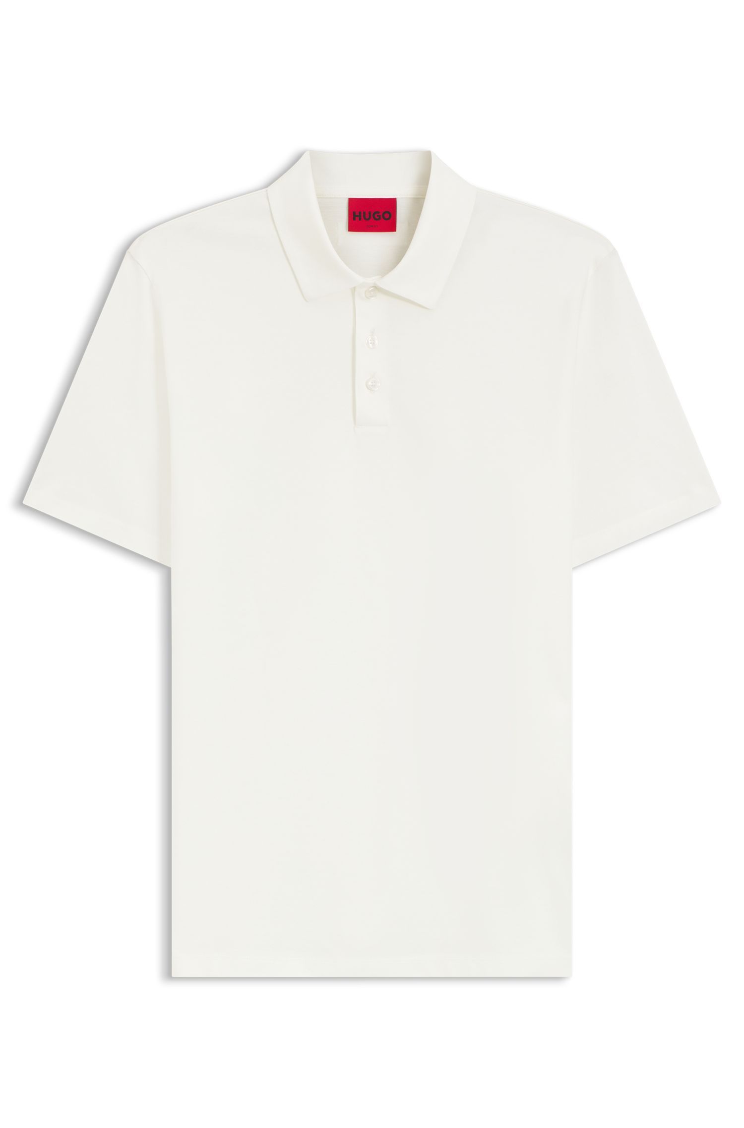 HUGO - Áo polo dáng ôm làm từ vải cotton đã qua xử lý mercerized.