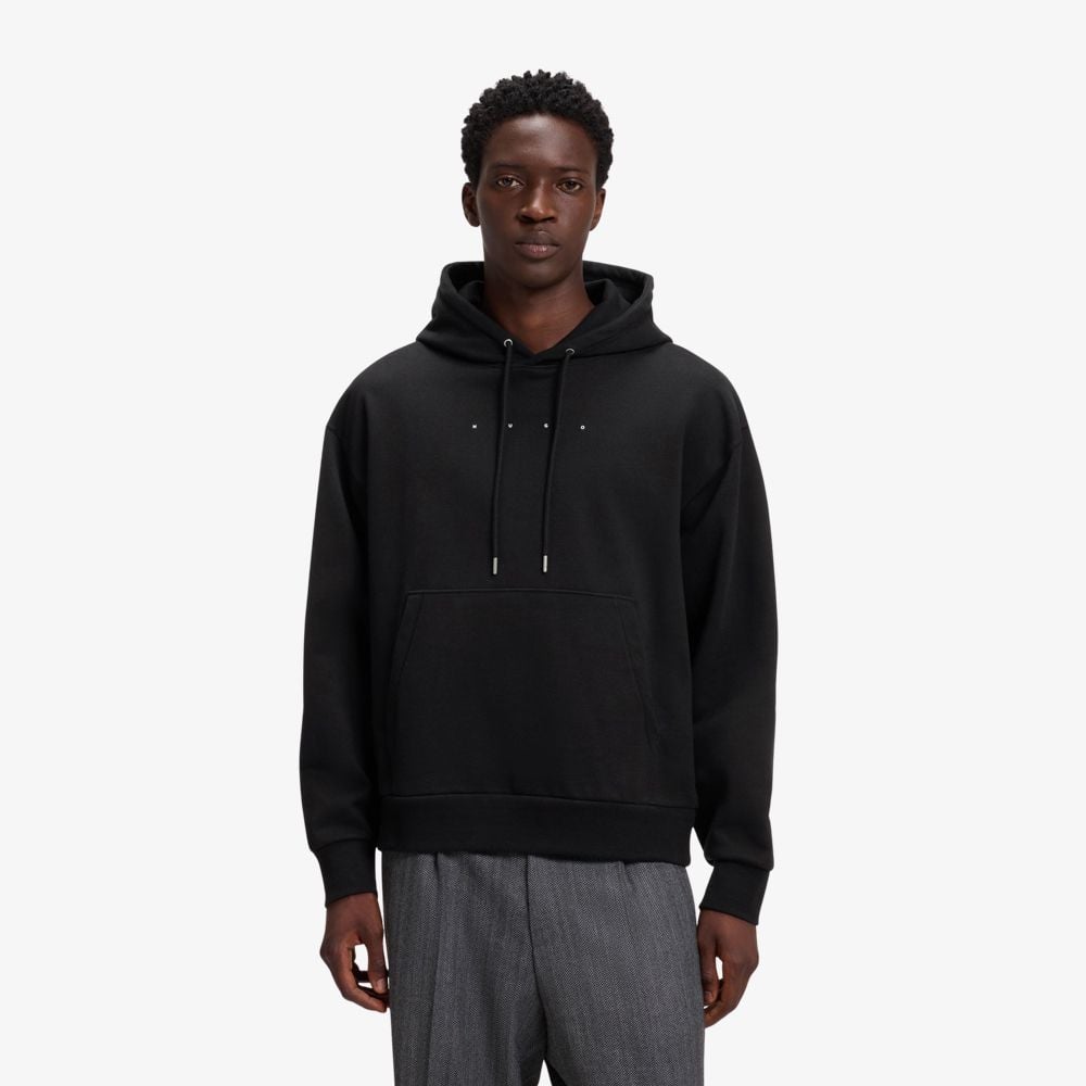 Áo hoodie oversize in logo trước sau