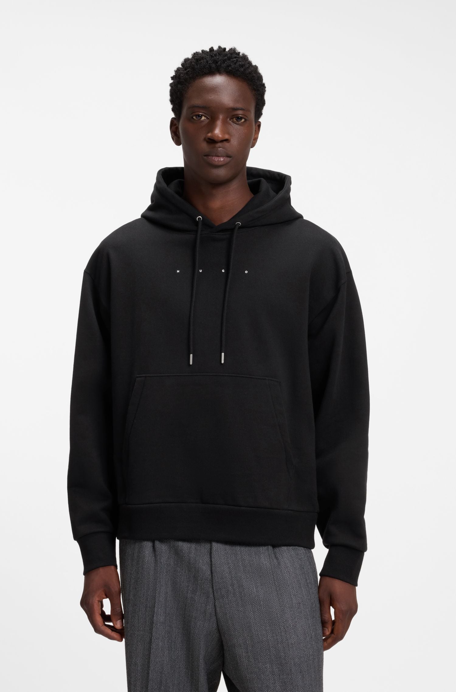 Áo hoodie oversize in logo trước sau
