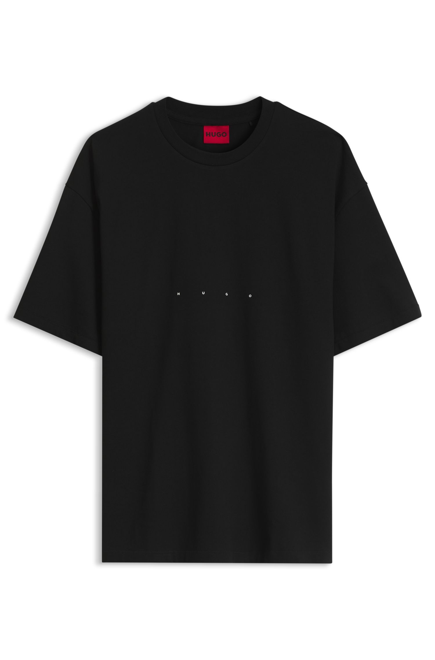 Áo thun cotton oversize phối logo