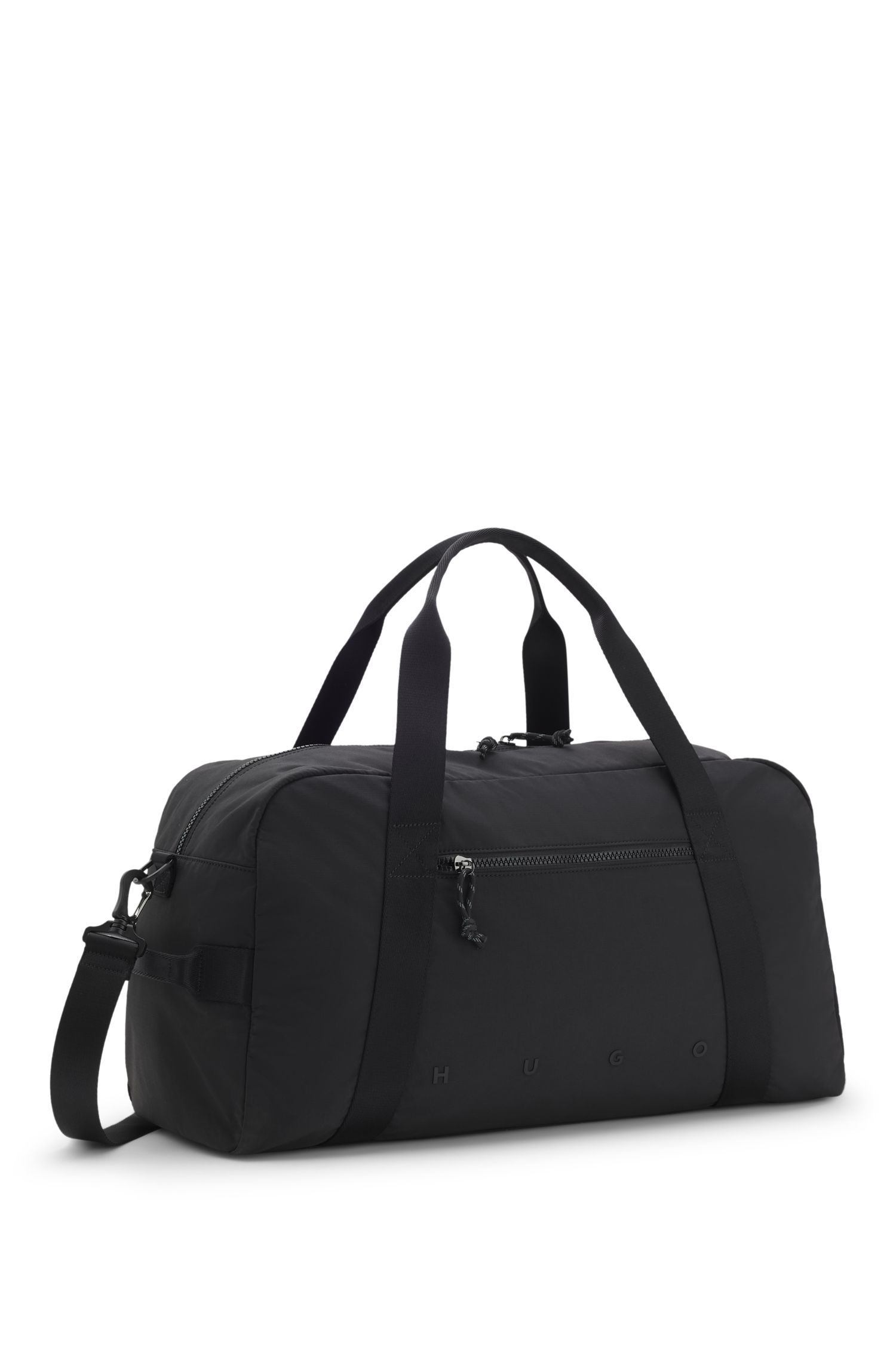 HUGO - Túi du lịch với logo bản rộng