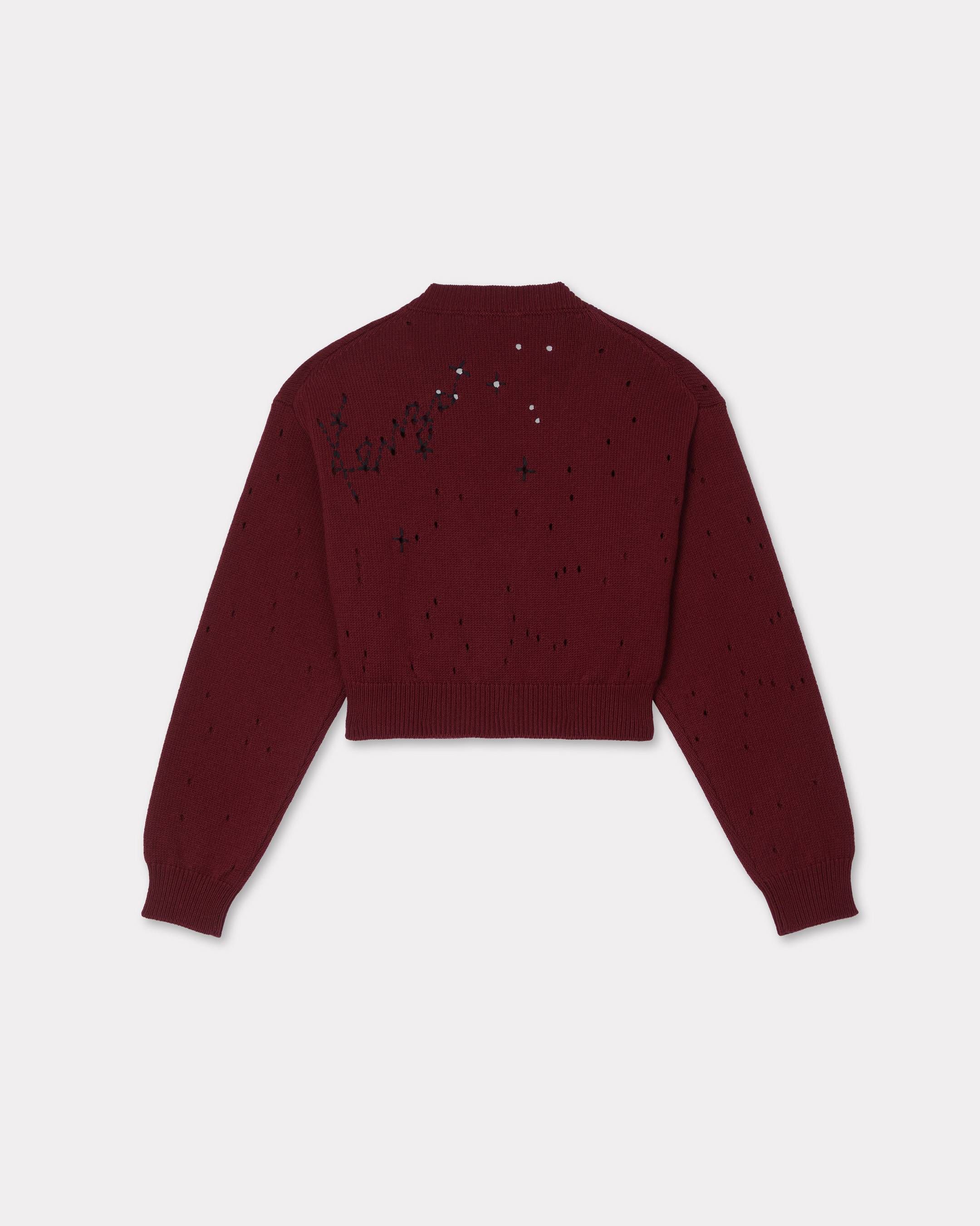 Kenzo - Áo cardigan dáng crop thêu KENZO Constellation