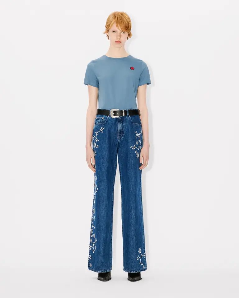 Kenzo - Áo thun cổ điển thêu Boke Flower