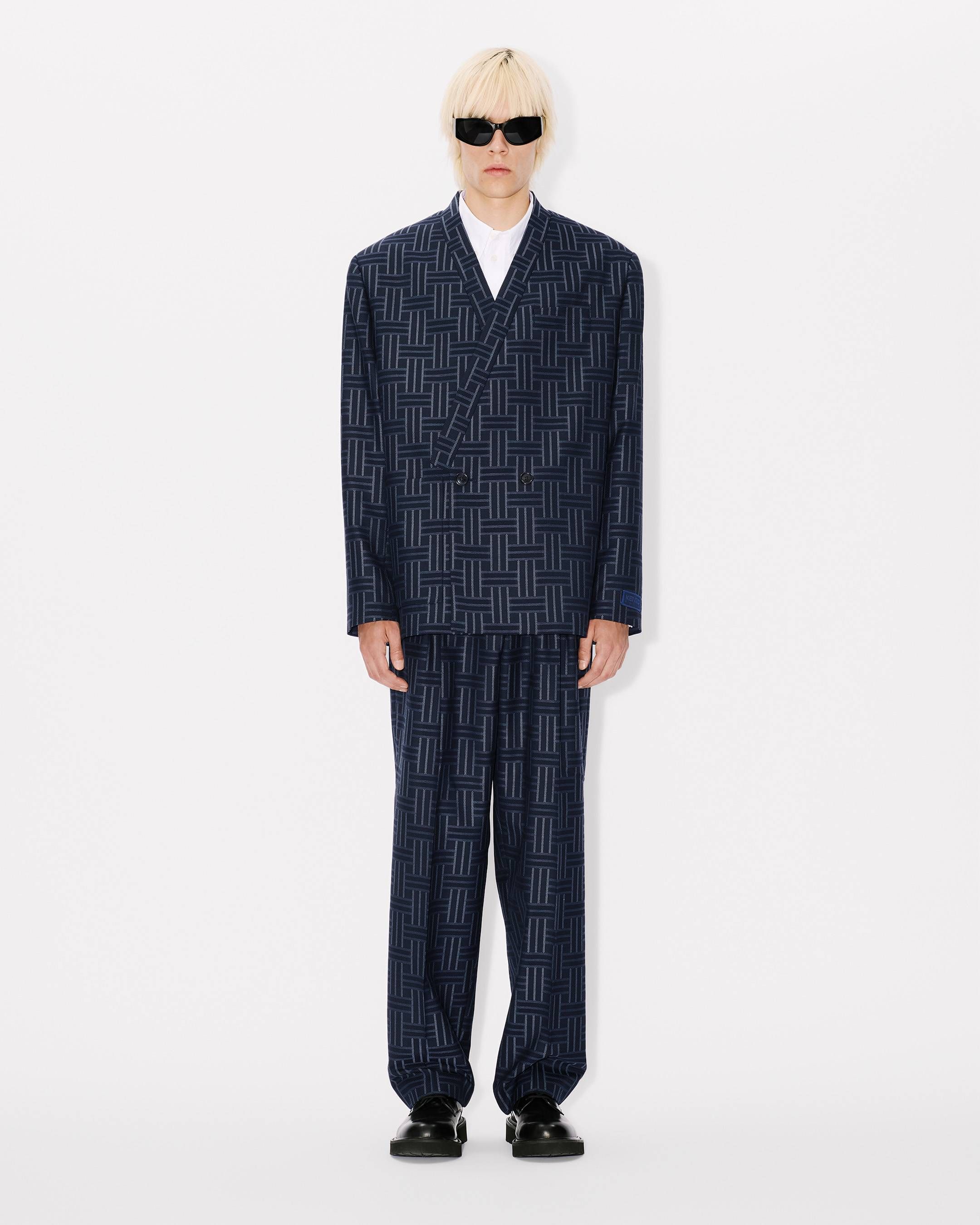 Kenzo - Quần dài ống rộng KENZO Weave họa tiết đan nan