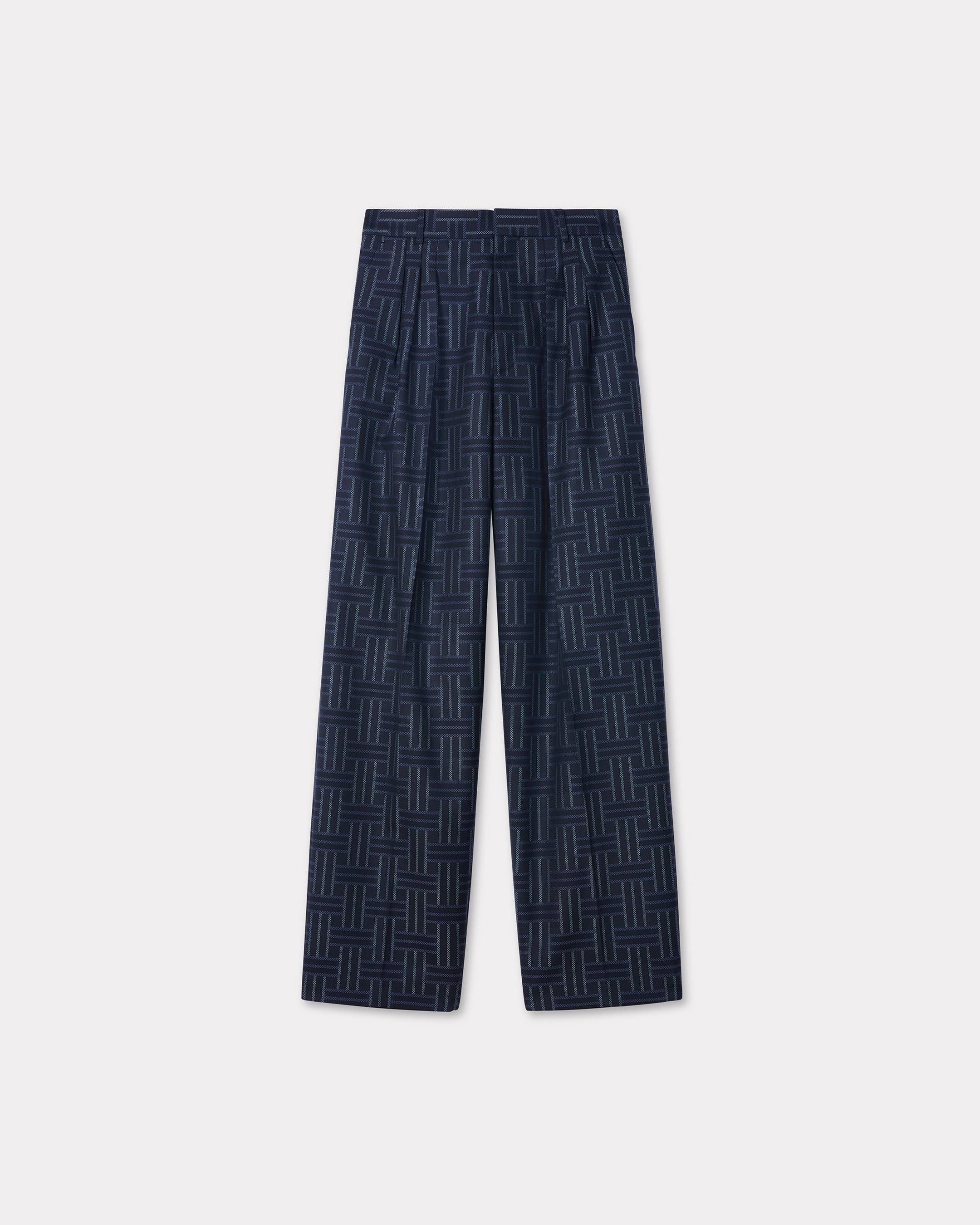 Kenzo - Quần dài ống rộng KENZO Weave họa tiết đan nan