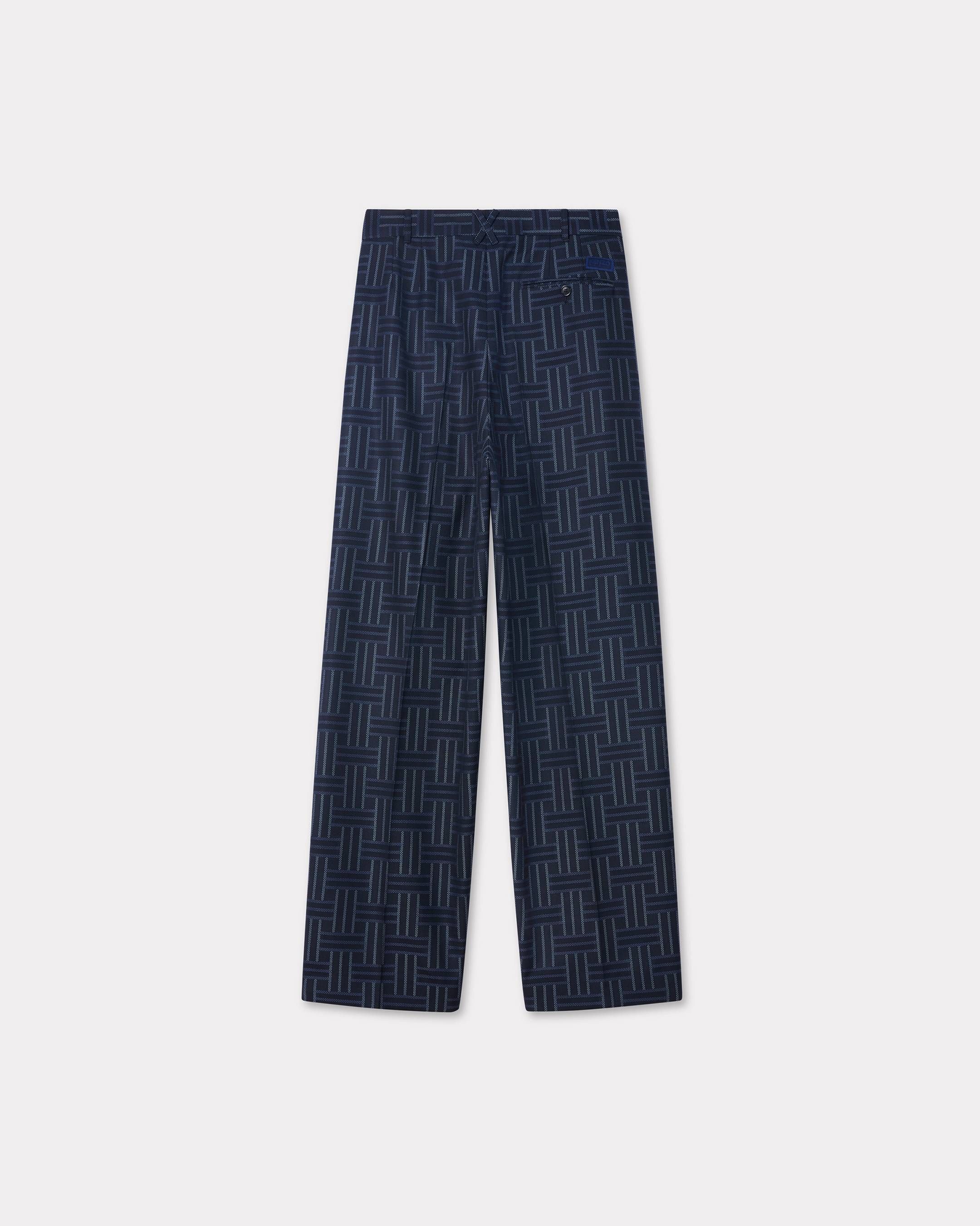 Kenzo - Quần dài ống rộng KENZO Weave họa tiết đan nan