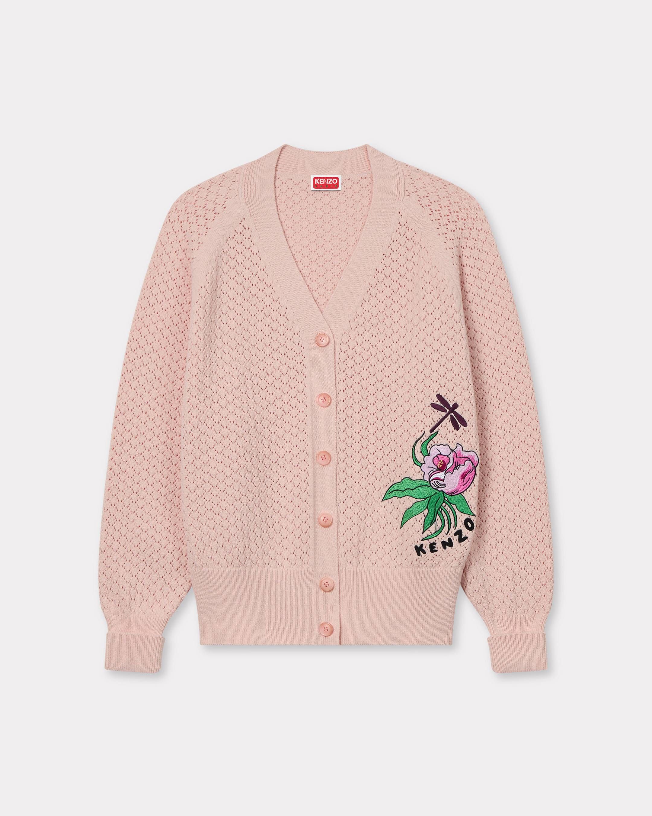 Áo cardigan thêu Kenzo Peonies