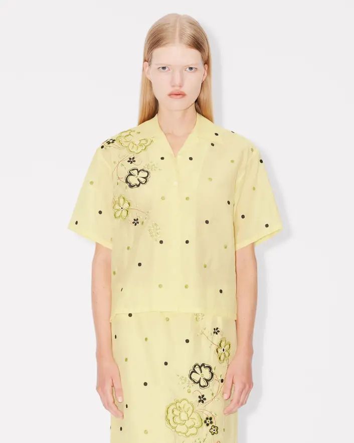 Kenzo - Áo sơ mi Hawaii thêu KENZO Peonies