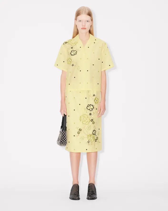 Kenzo - Áo sơ mi Hawaii thêu KENZO Peonies