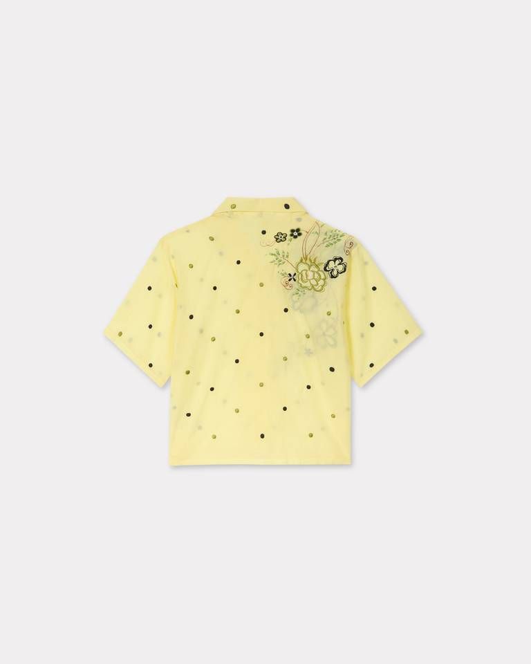 Kenzo - Áo sơ mi Hawaii thêu KENZO Peonies
