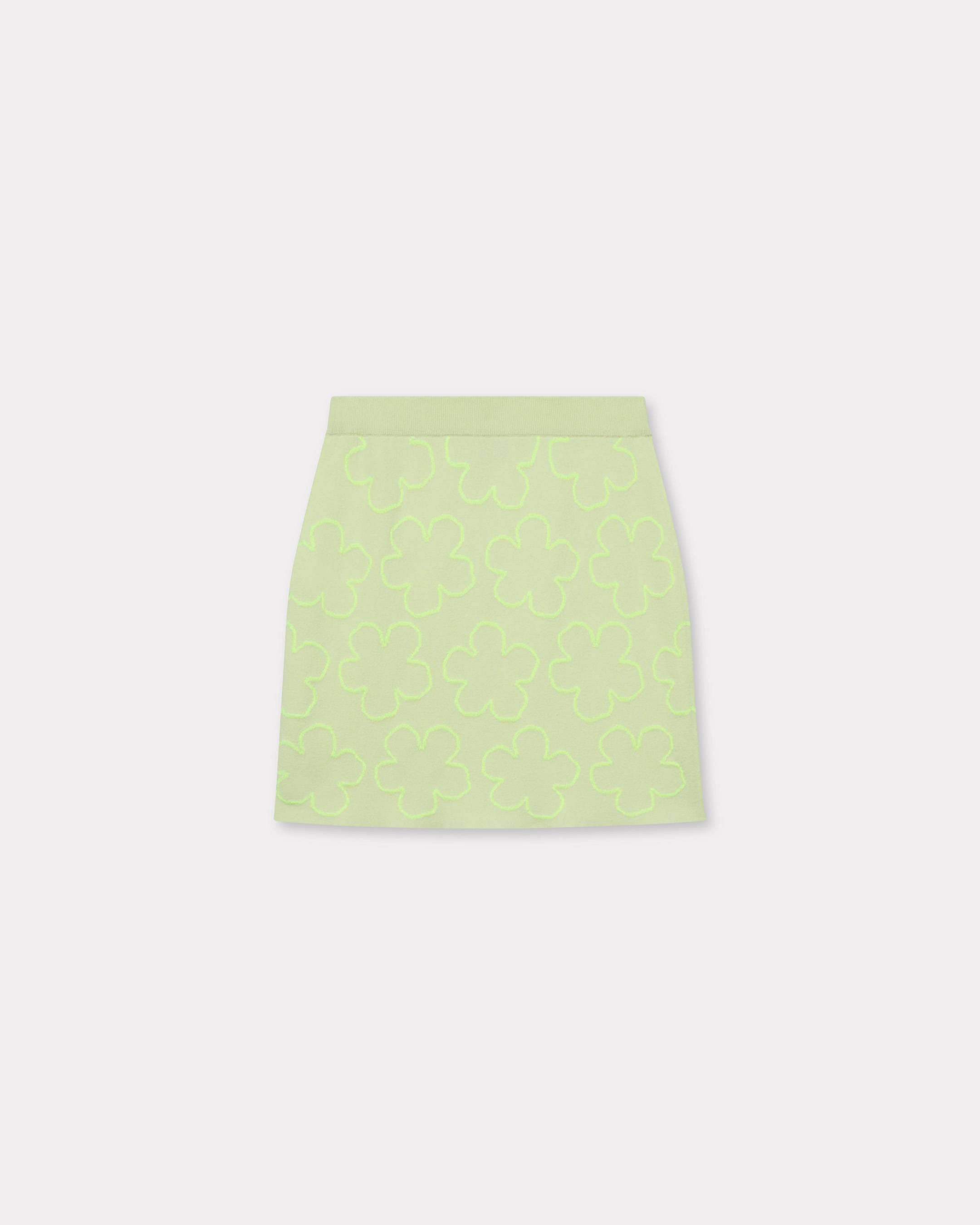 Kenzo - Chân váy len cotton dệt hoa Hana Dots