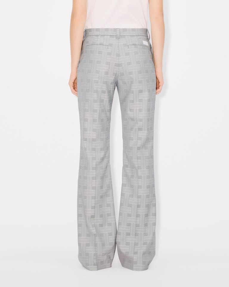 Kenzo - Quần ống loe len dệt jacquard KENZO Weave