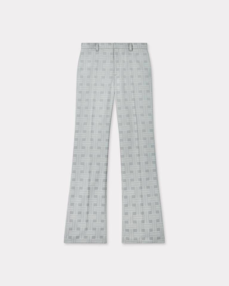 Kenzo - Quần ống loe len dệt jacquard KENZO Weave