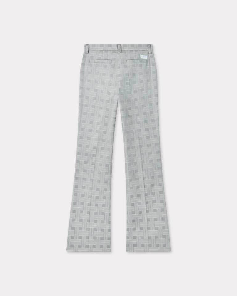 Kenzo - Quần ống loe len dệt jacquard KENZO Weave