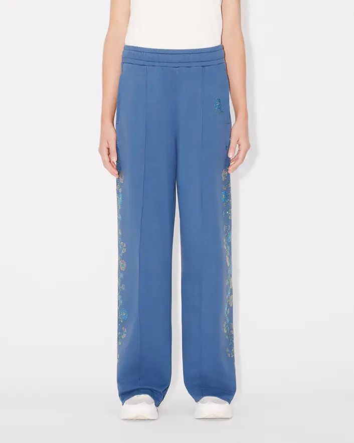 Kenzo - Quần ống rộng cotton KENZO Jungle Flower đính đá