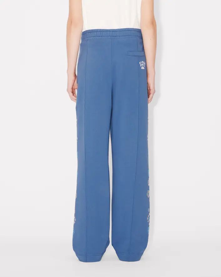 Kenzo - Quần ống rộng cotton KENZO Jungle Flower đính đá