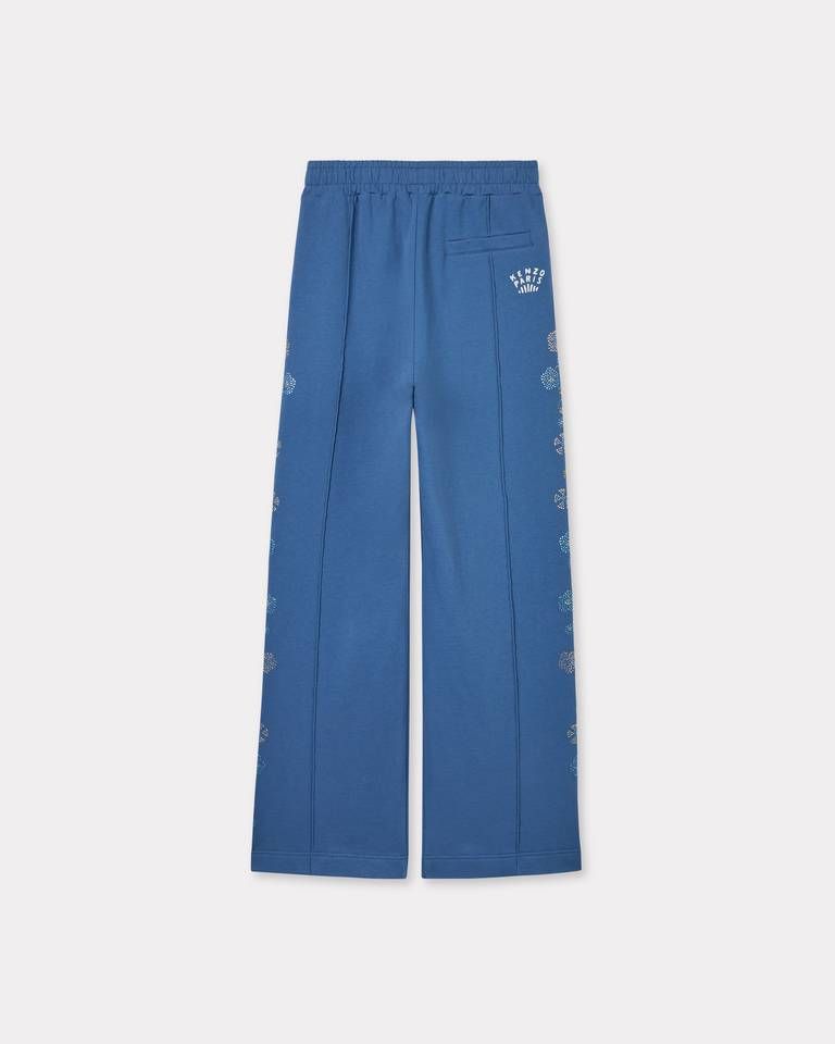 Kenzo - Quần ống rộng cotton KENZO Jungle Flower đính đá