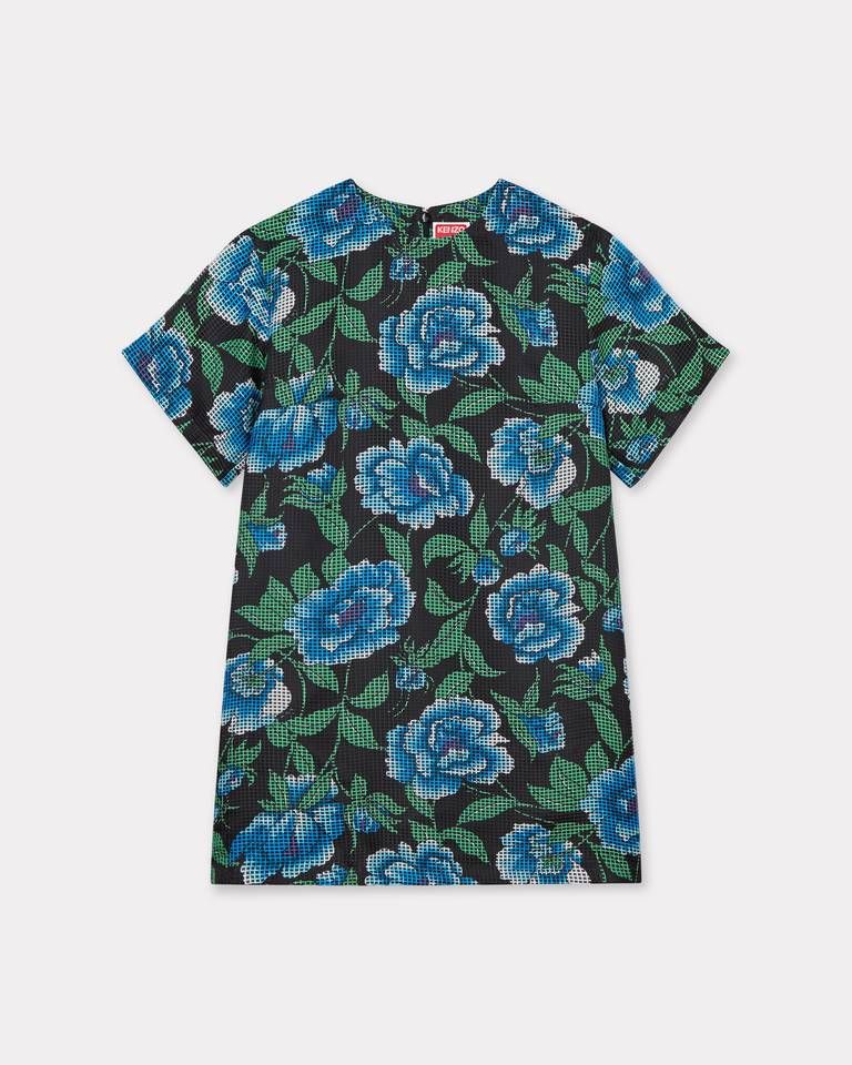 Kenzo - Đầm ngắn thun KENZO Peonies