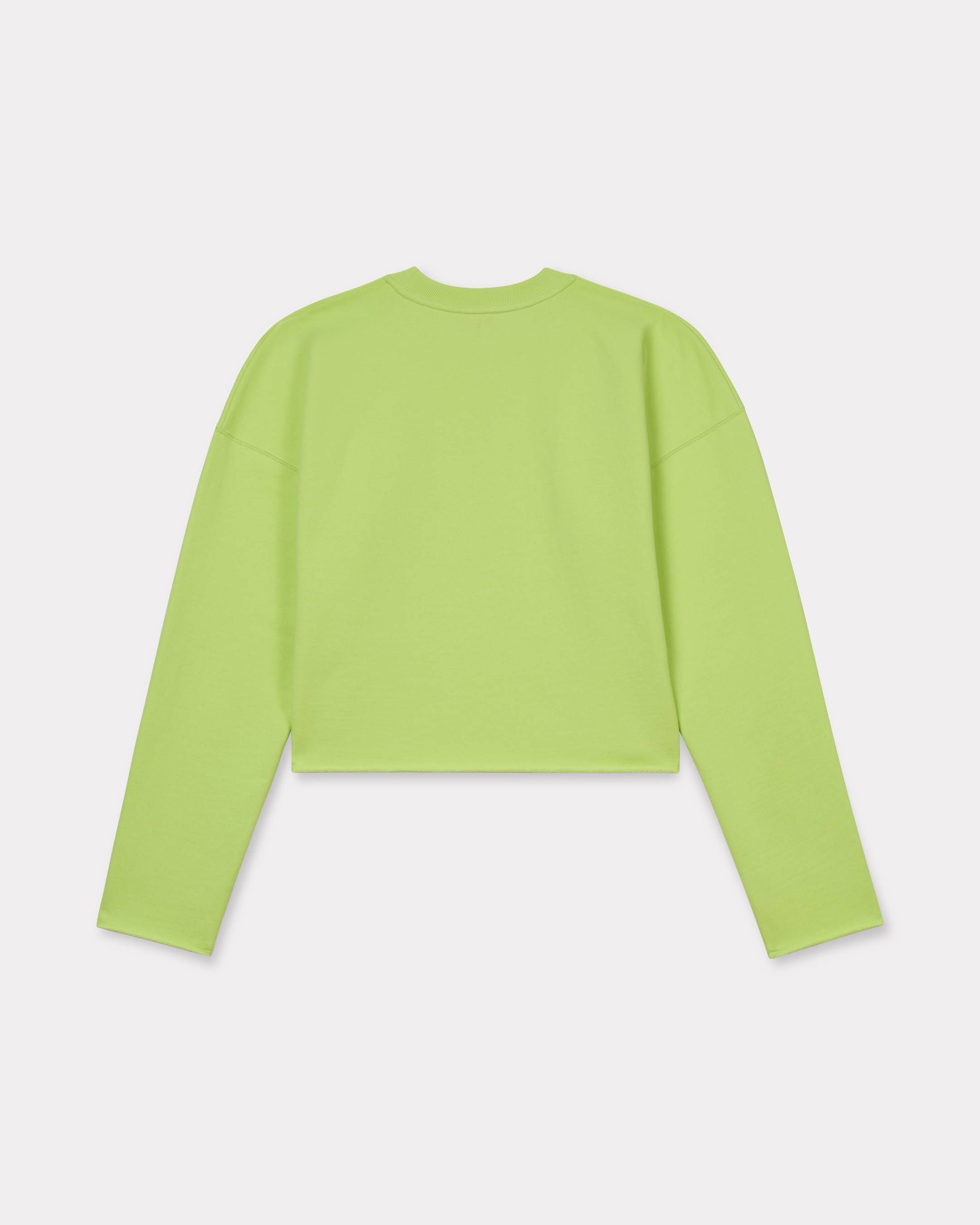 Kenzo - Áo nỉ cotton hoa KENZO Jungle Flower dáng ngắn croptop