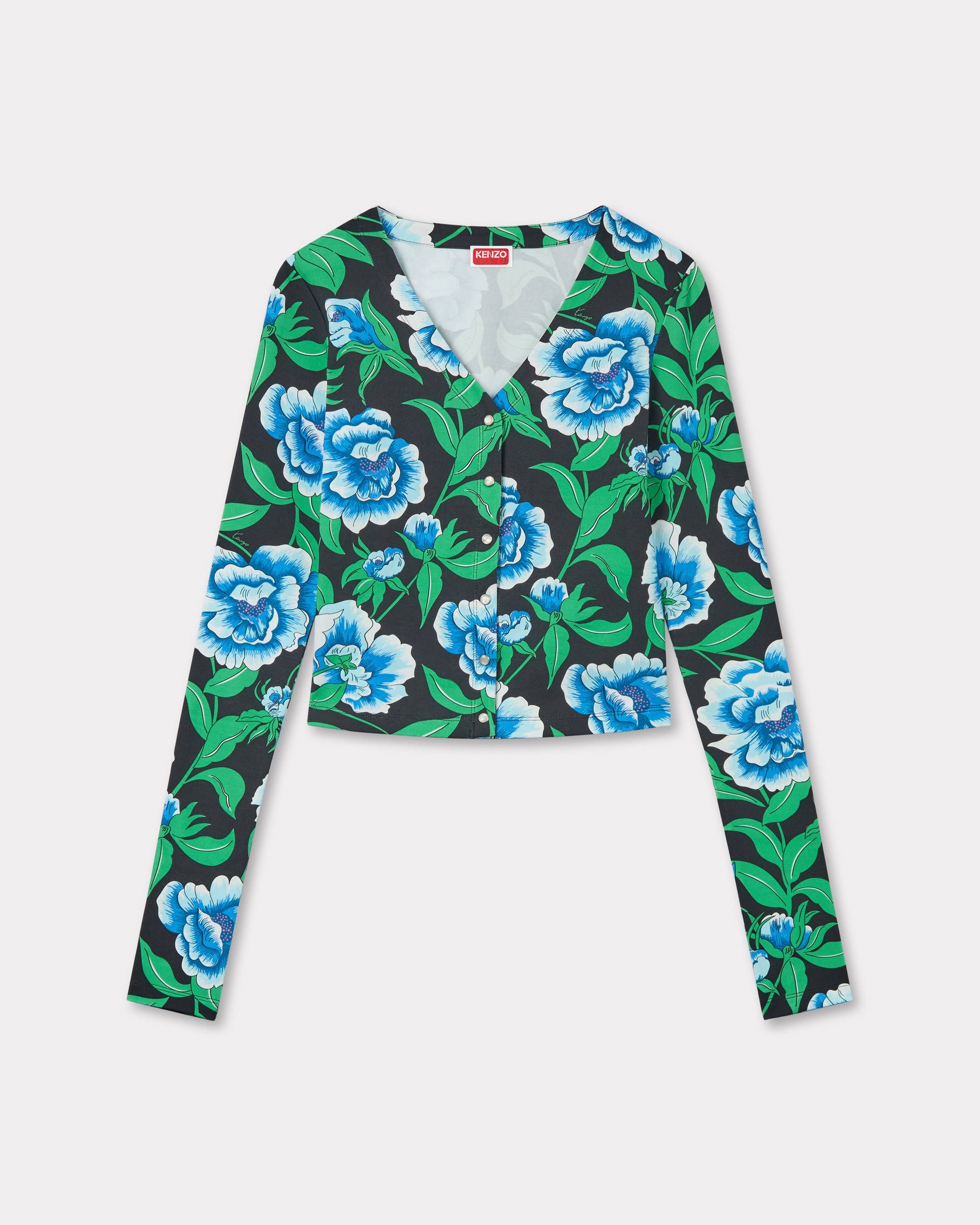 Kenzo - Áo cardigan hoa cổ điển KENZO Peonies