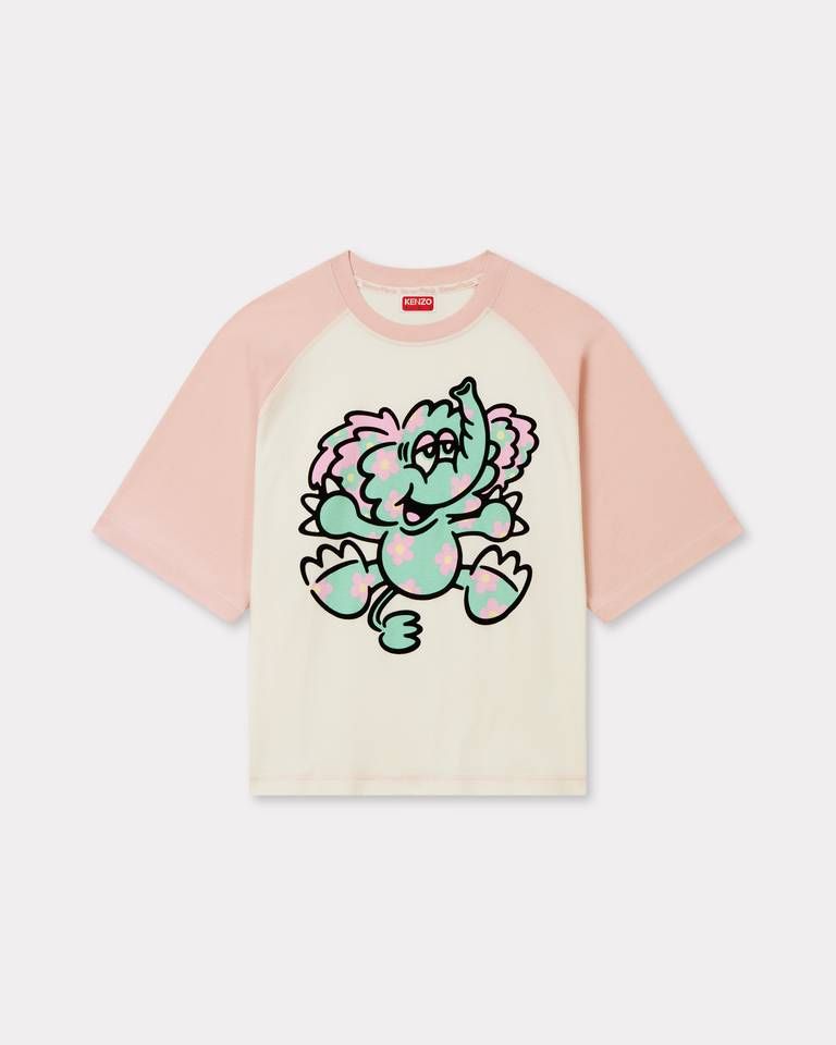 Áo thun cotton raglan KENZO by Verdy tay lỡ