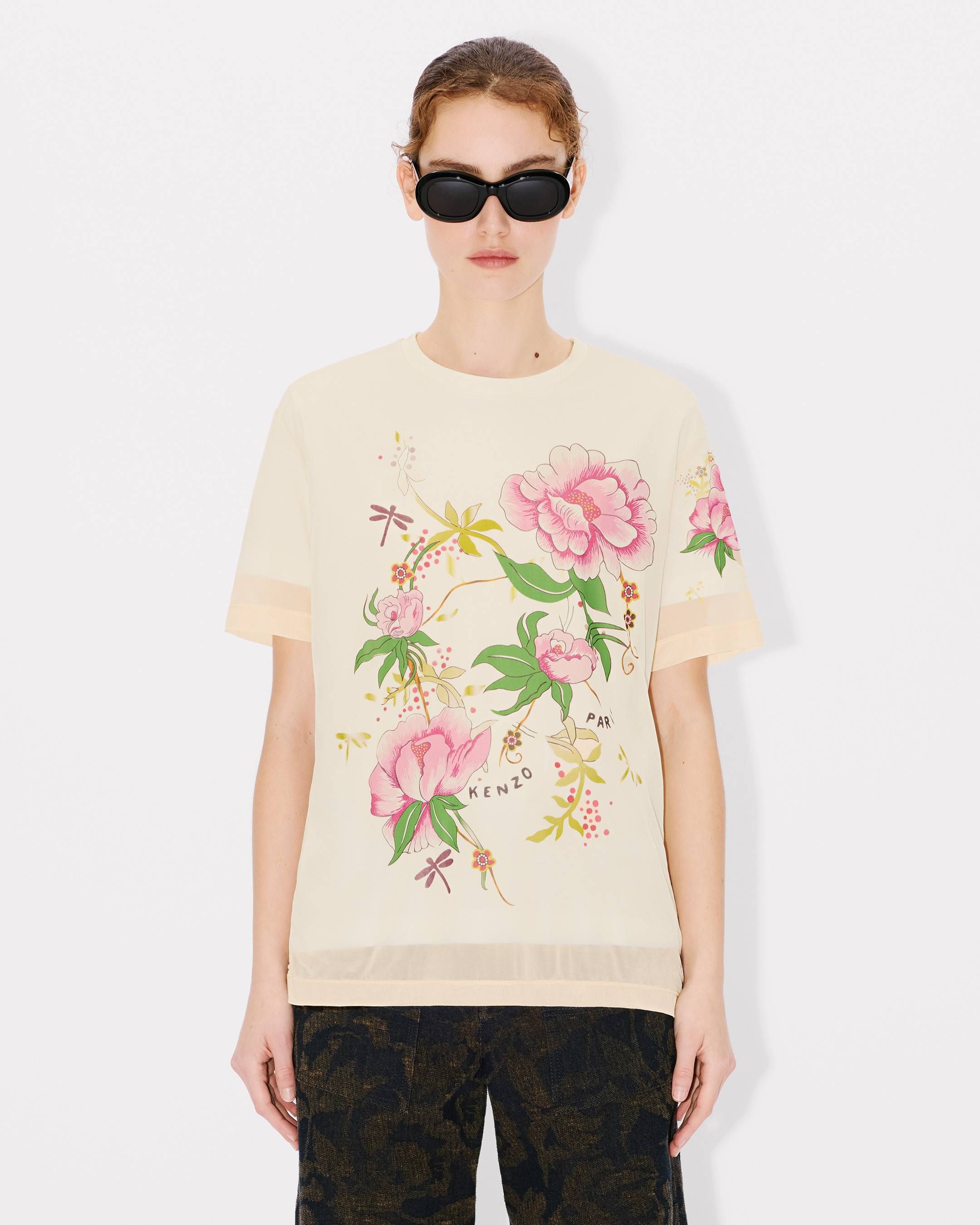 Kenzo - Áo thun dáng suông KENZO Peonies