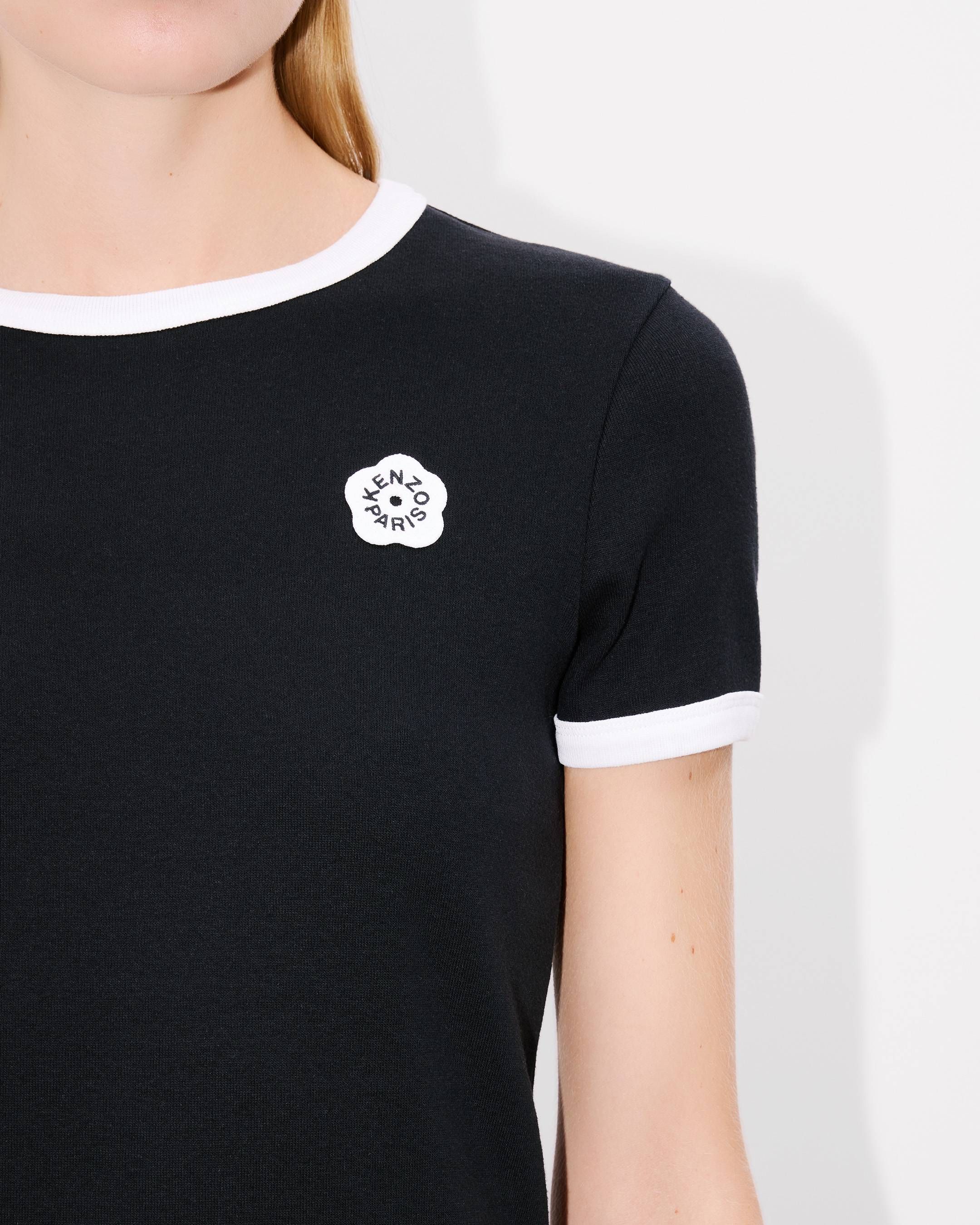 Kenzo - Áo thun cotton gân tăm thêu Boke Flower 2.0