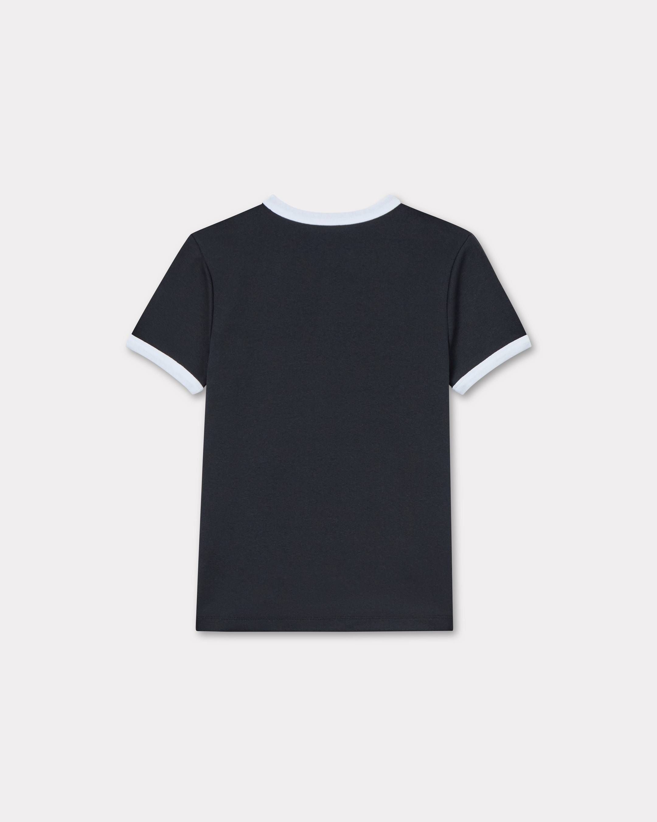 Kenzo - Áo thun cotton gân tăm thêu Boke Flower 2.0