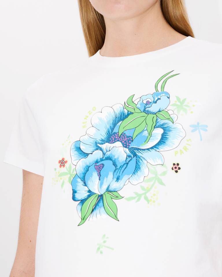 Kenzo - Áo thun cotton KENZO Peonies