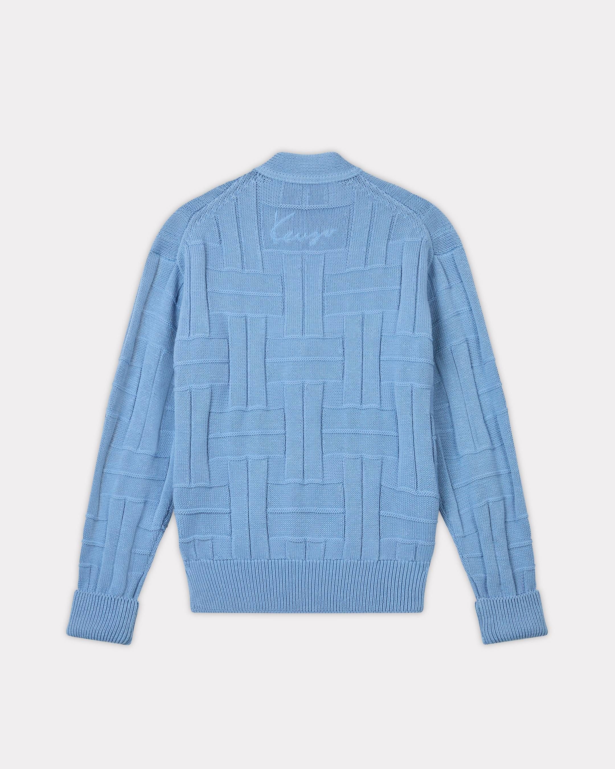 Kenzo - Áo cardigan cotton dệt KENZO Weave