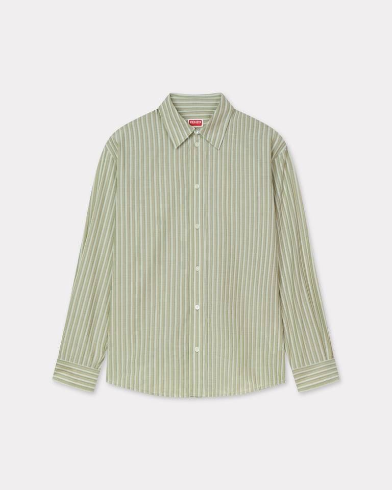 Áo sơ mi cotton kẻ sọc