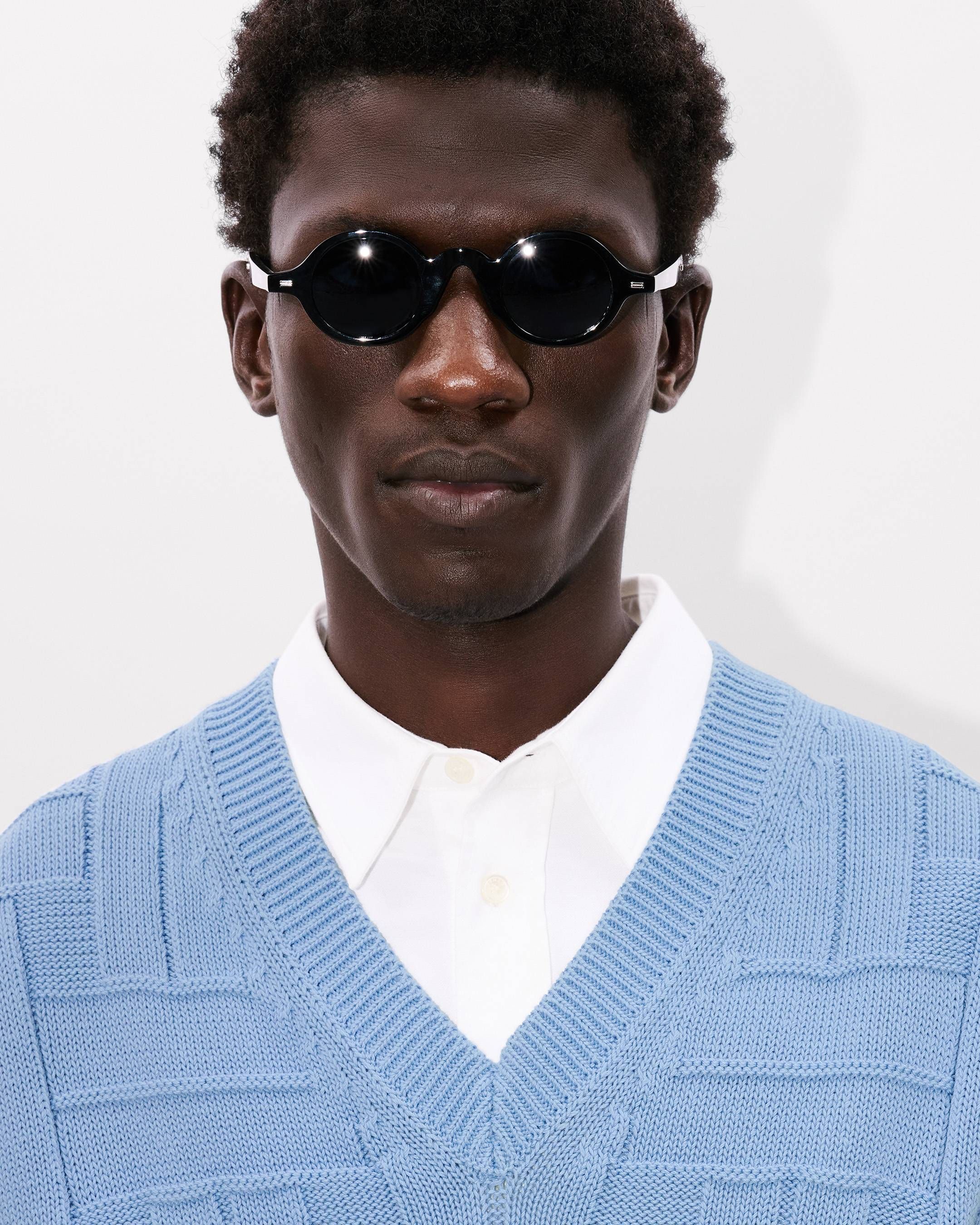 Kenzo - Áo gile len cotton dệt KENZO Weave