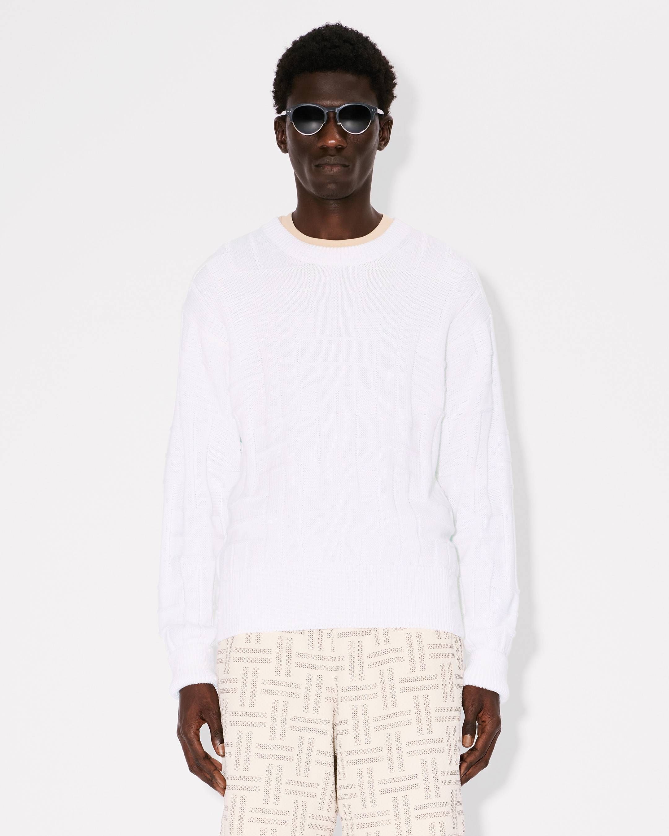 Kenzo - Áo len cotton dệt KENZO Weave