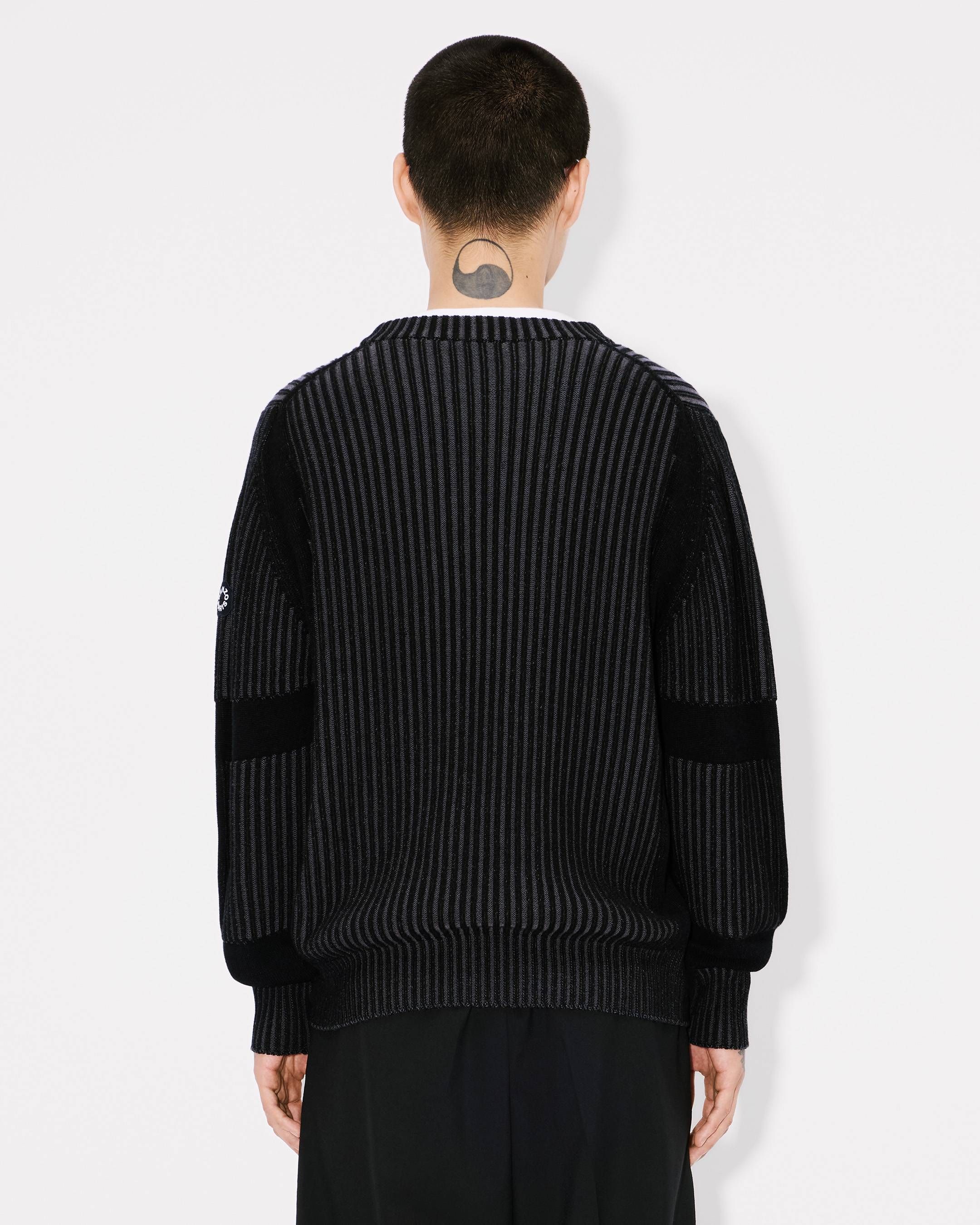 Kenzo - Áo len cotton gân thêu Boke Flower 2.0