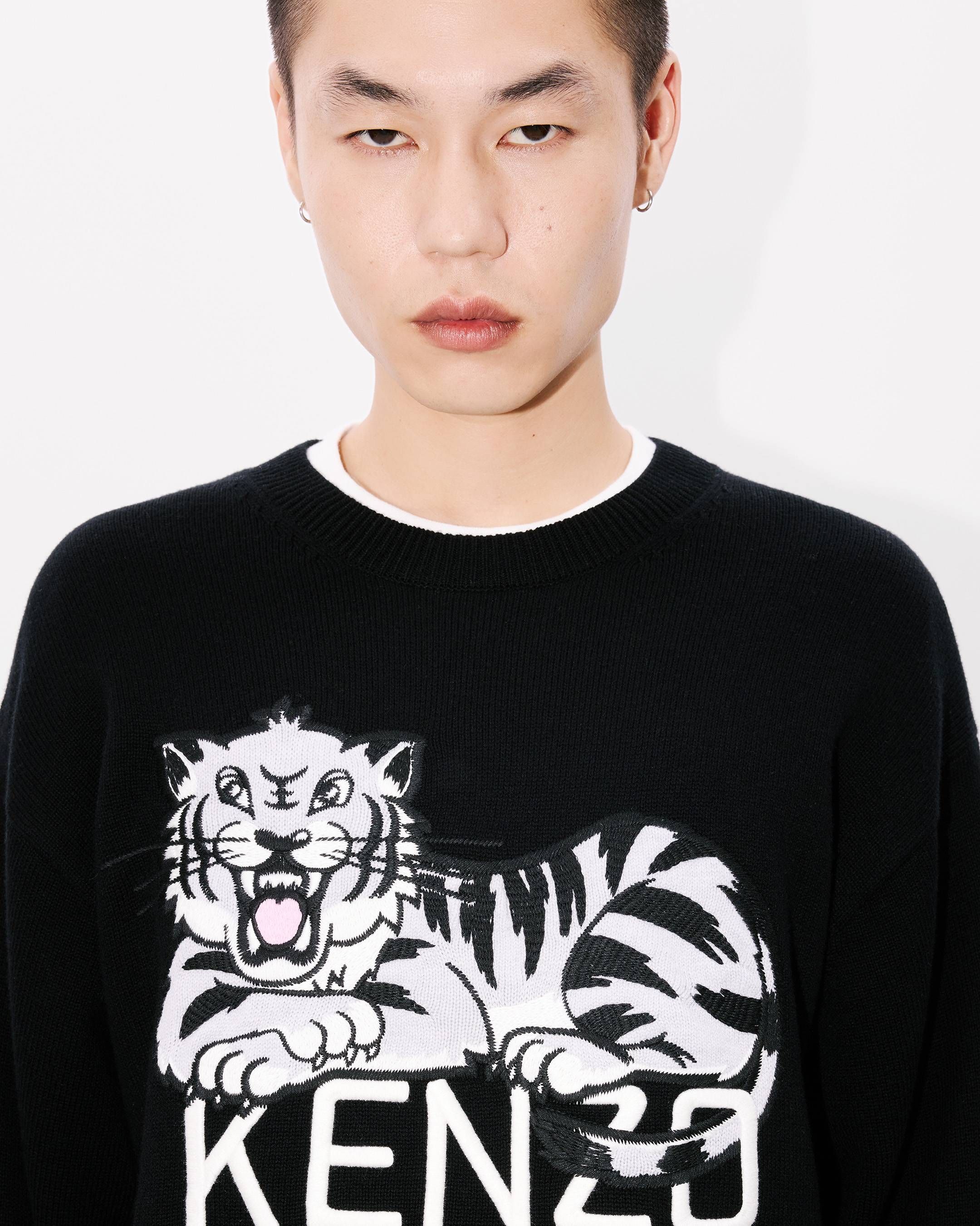 Áo len cotton thêu hình KENZO Happy Tiger