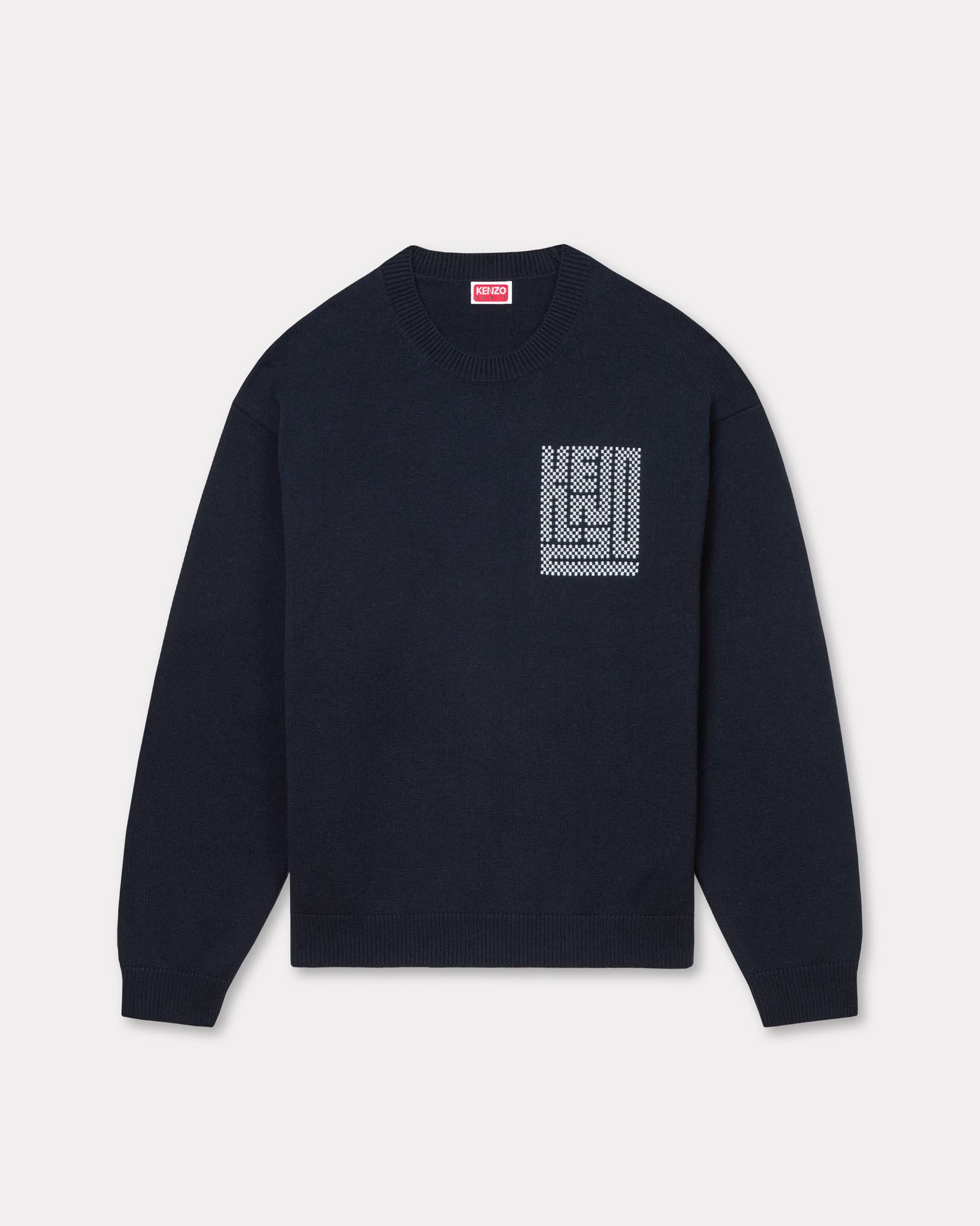Kenzo - Áo len cotton thêu KENZO Kamon