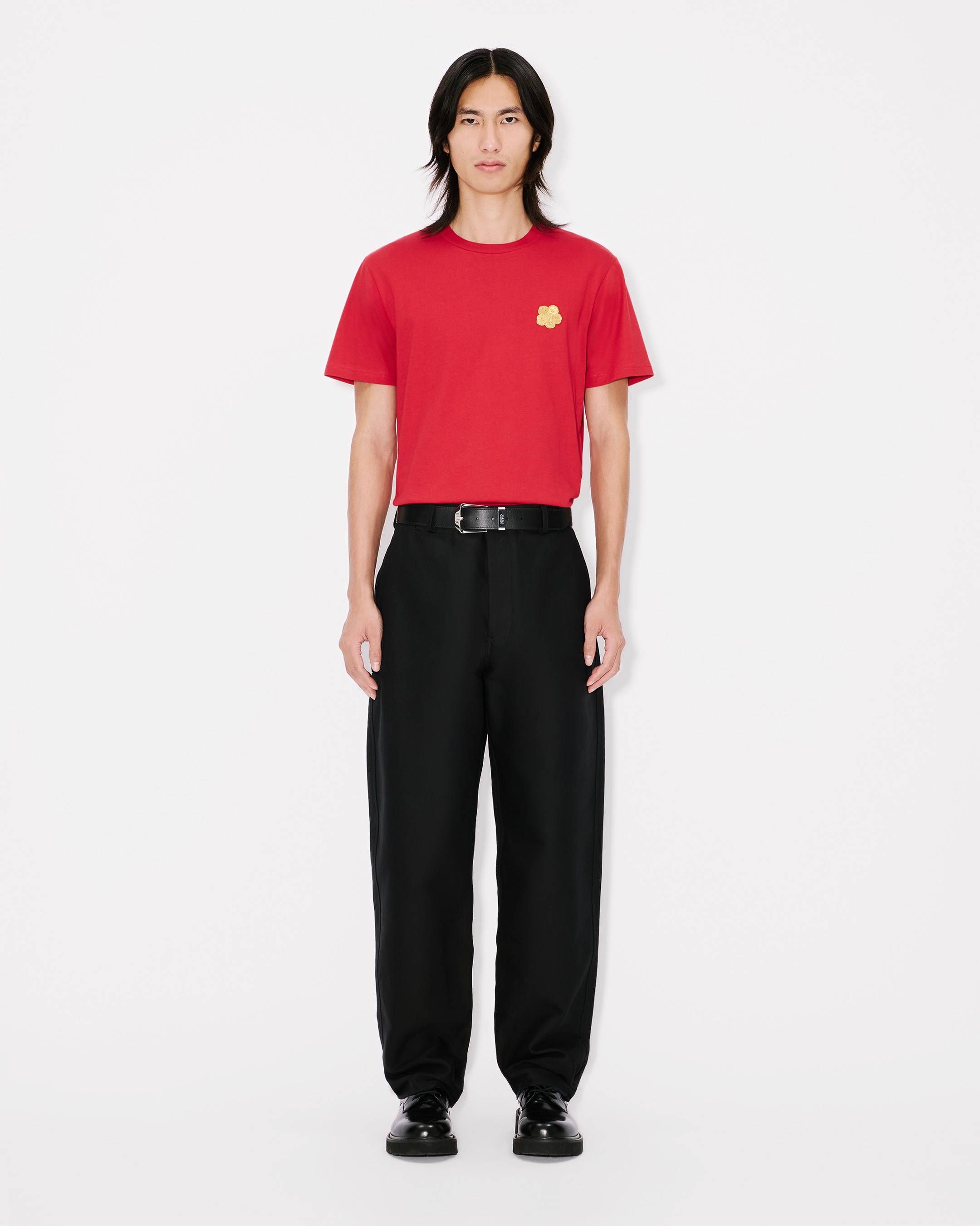 Kenzo - Áo thun cotton dáng ôm nhẹ thêu KENZO Lunar New Year