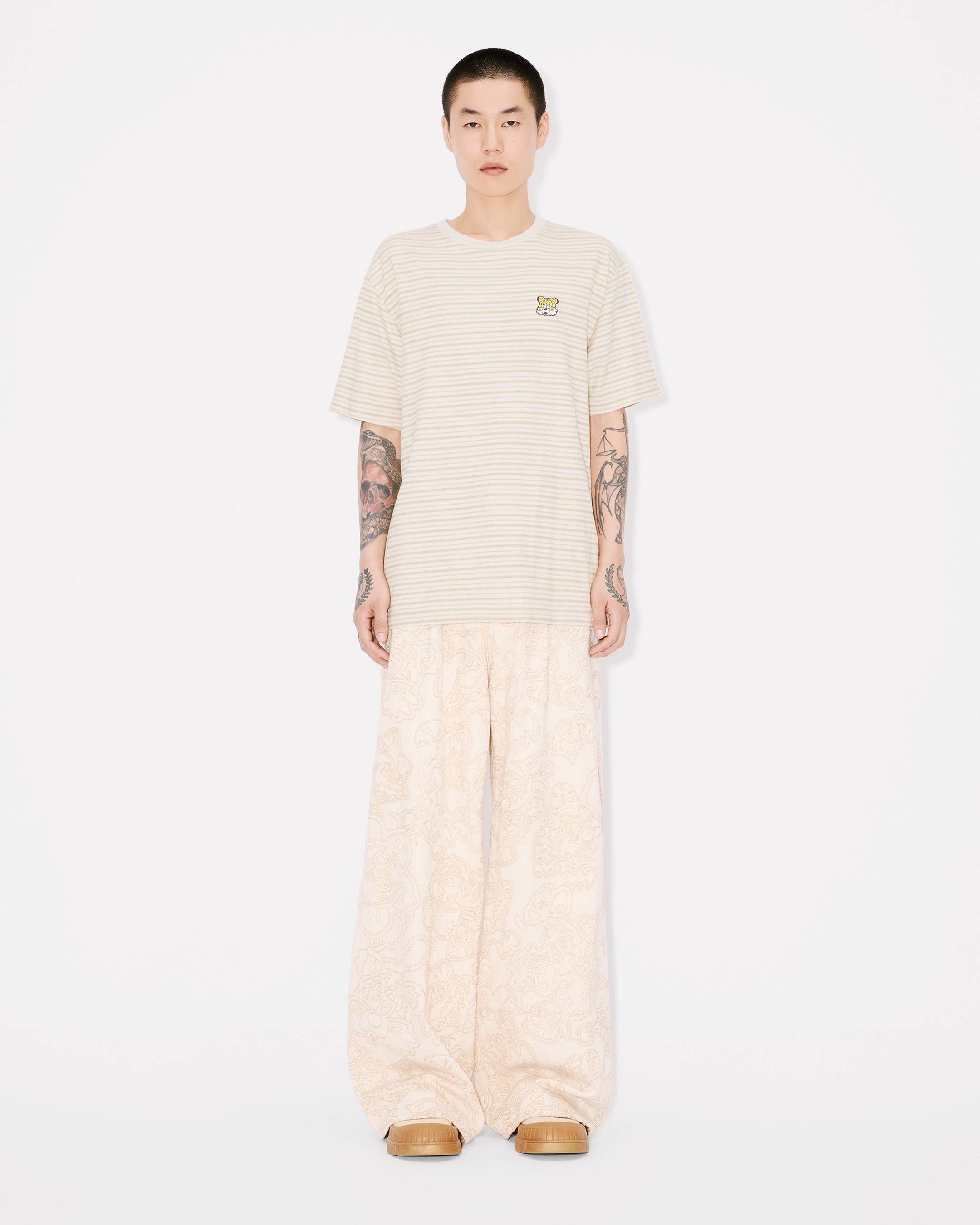 Kenzo - Áo thun cotton kẻ thêu KENZO by Verdy